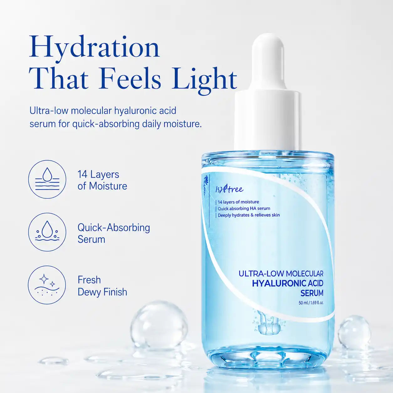 Isntree Ultra Low Molecular Hyaluronic Acid Serum 50ml