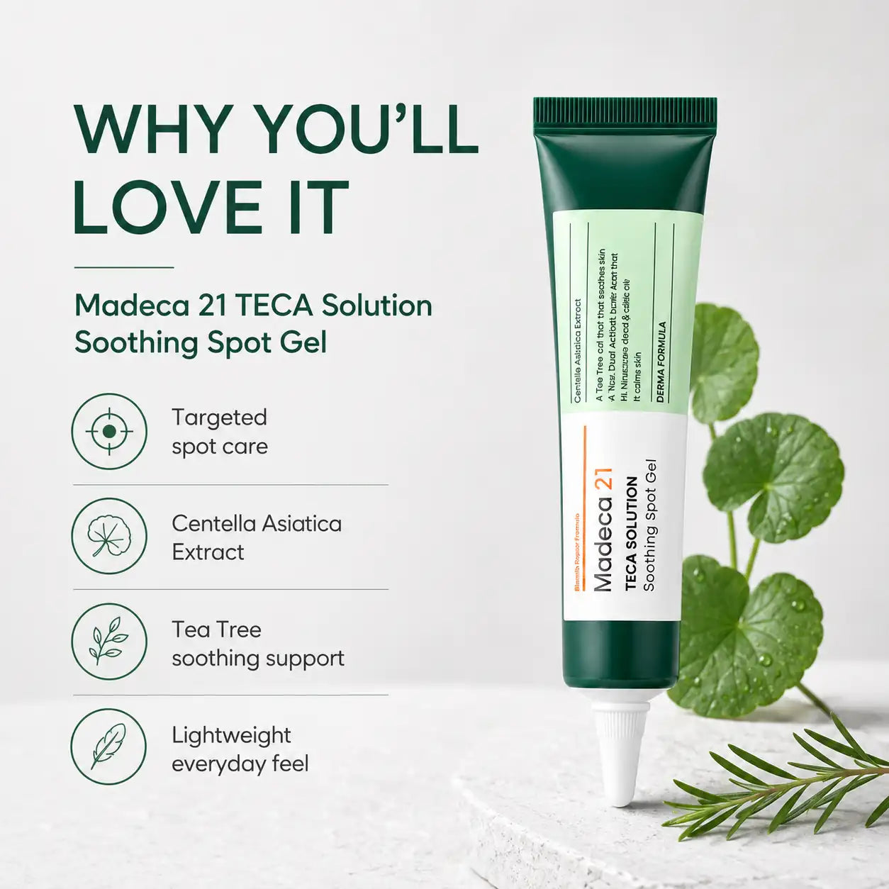 Madeca21 Teca Solution Soothing Spot Gel 15ml