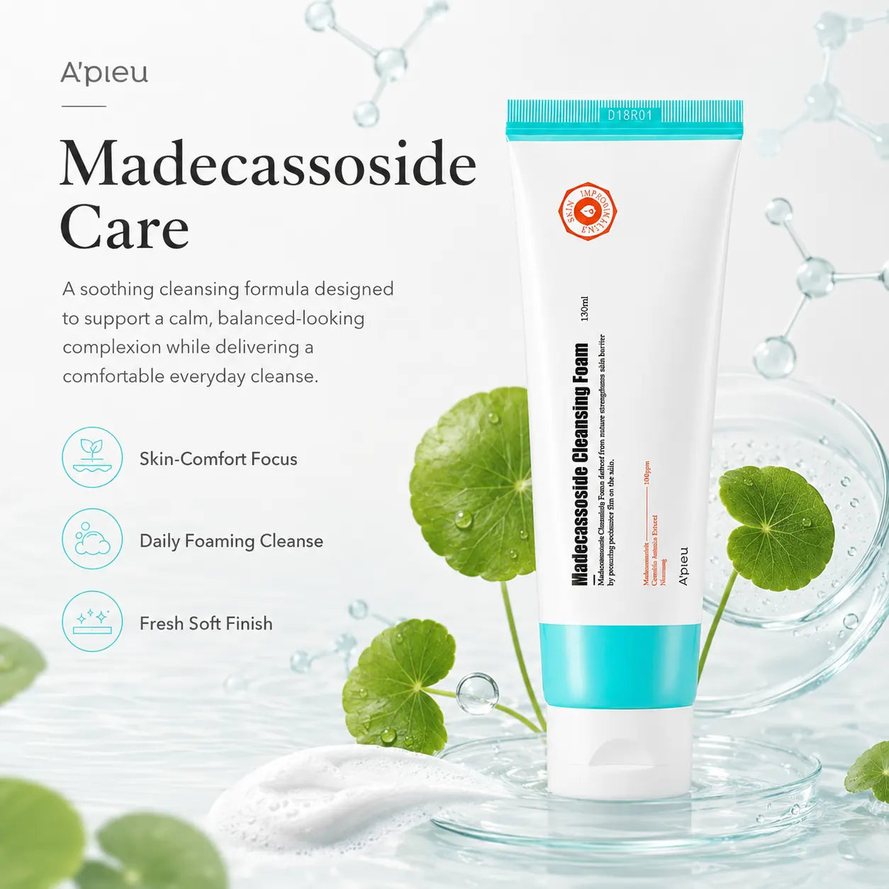 A'pieu Madecassoside Cleansing Foam 130ml