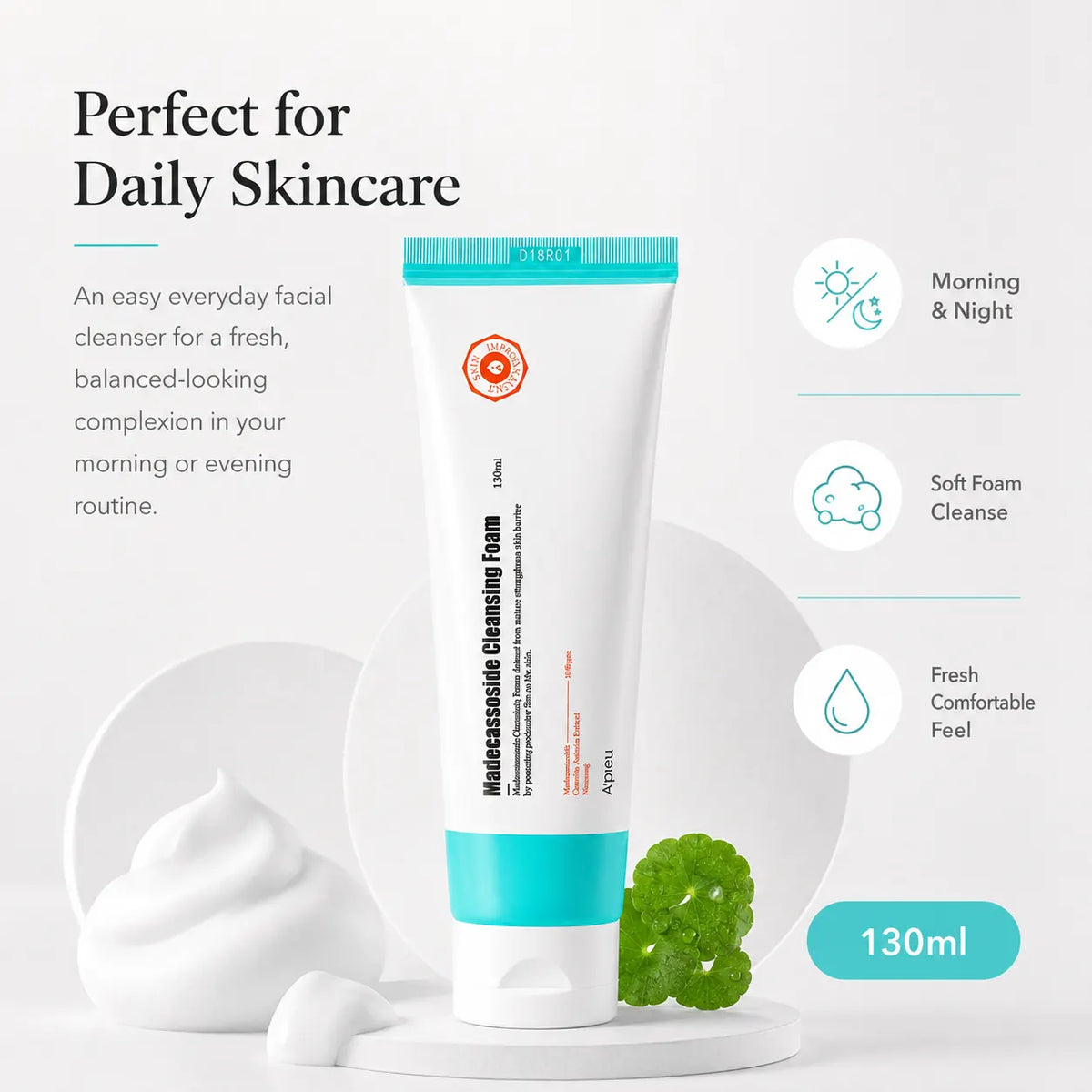 A'pieu Madecassoside Cleansing Foam 130ml