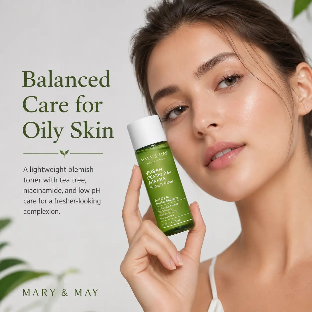 Mary&May Vegan CICA Tea Tree AHA PHA Blemish Toner Miniature 30ml