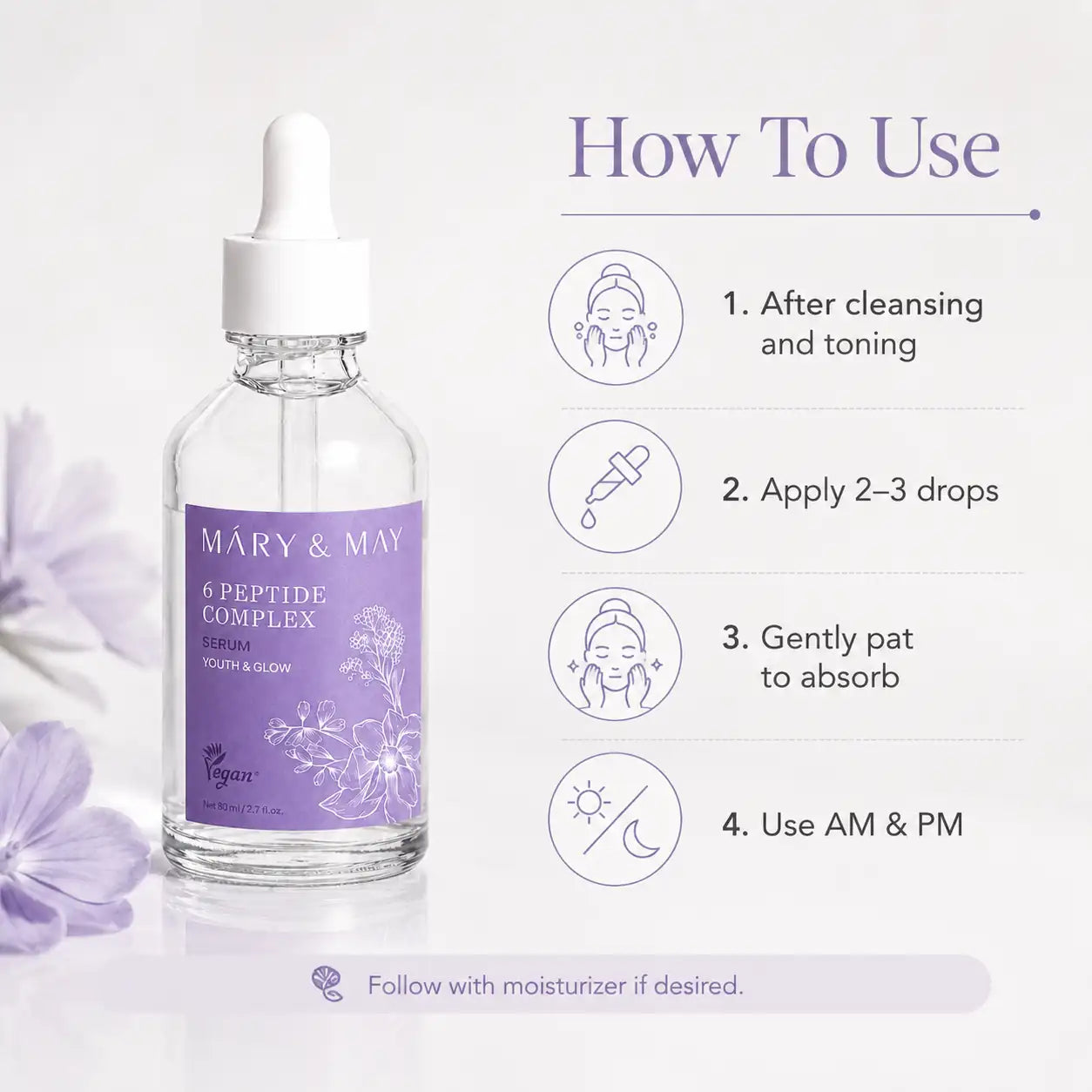 Mary&May 6Peptide Complex Serum 80ml