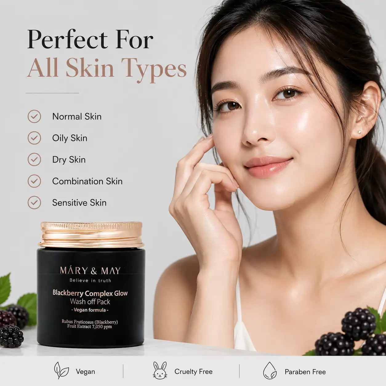 Mary&May Blackberry Complex Glow Wash Off Pack 125g