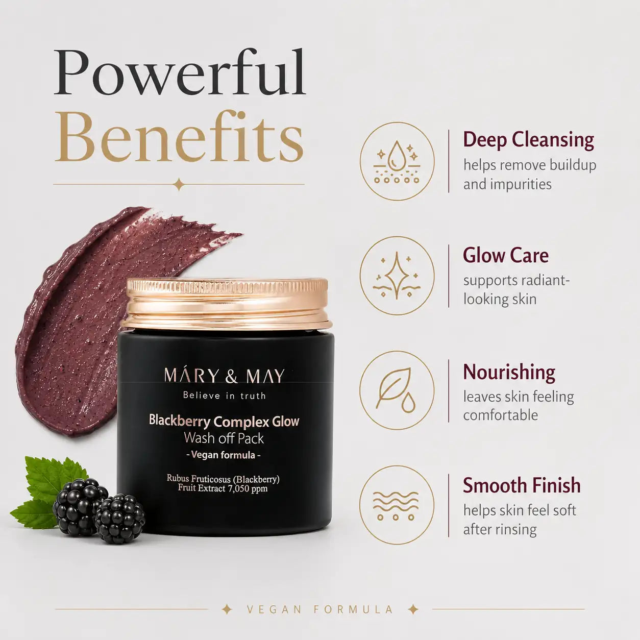 Mary&May Blackberry Complex Glow Wash Off Pack 125g