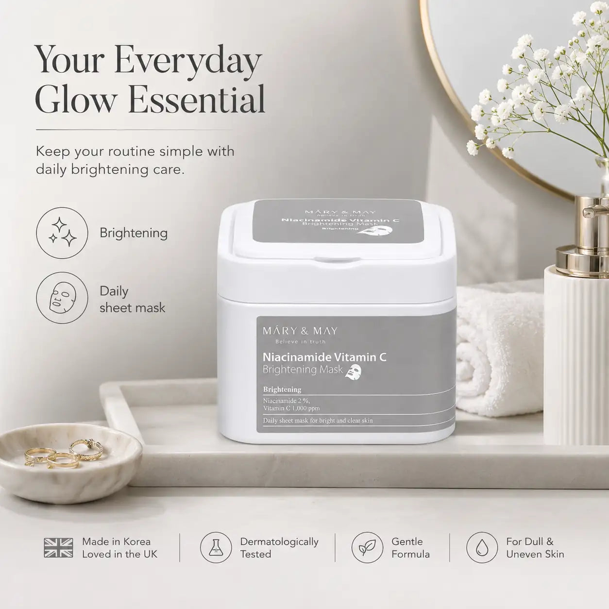 Mary&May Niacinamide Vitamin C Brightening Mask 30ea 400g