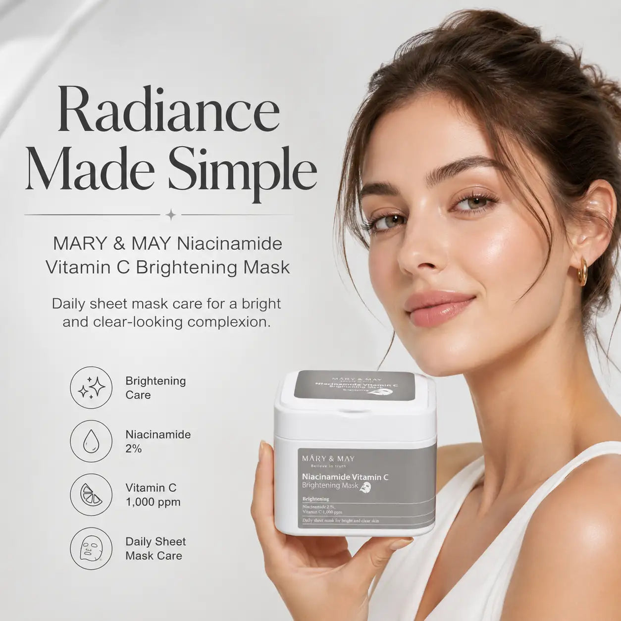 Mary&May Niacinamide Vitamin C Brightening Mask 30ea 400g