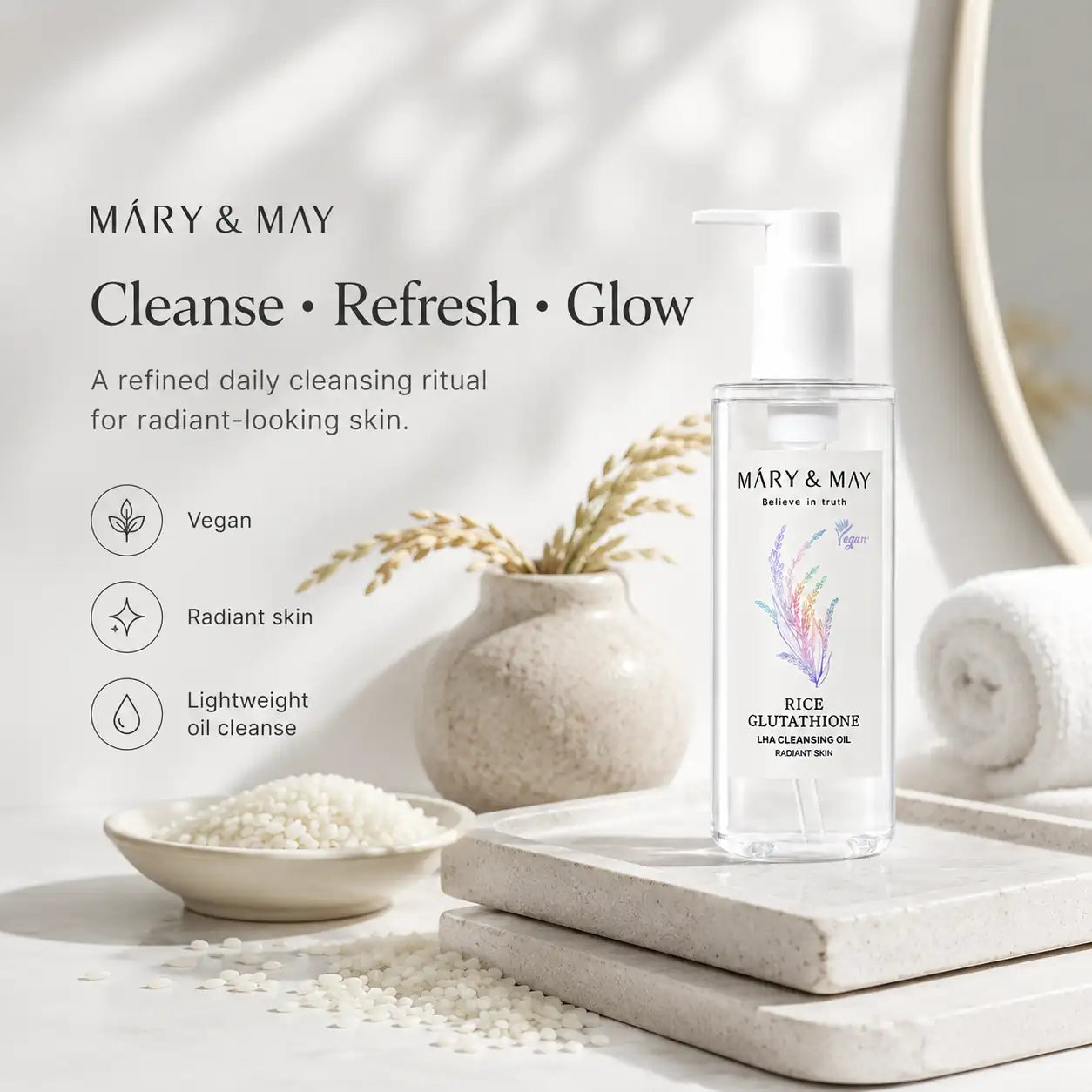 Mary&May Rice Glutathione LHA Cleansing Oil 200ml