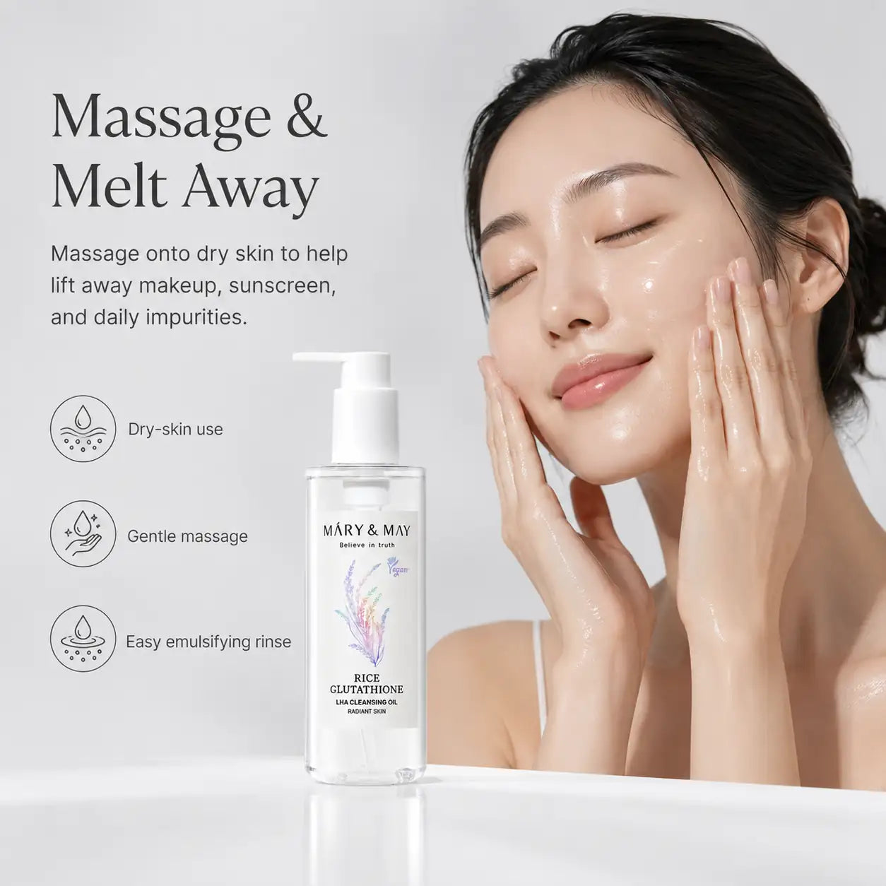 Mary&May Rice Glutathione LHA Cleansing Oil 200ml