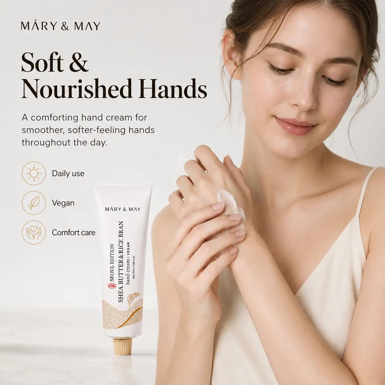 Mary&May Seoul Edition Shea Butter & Rice Bran Hand Cream 50ml