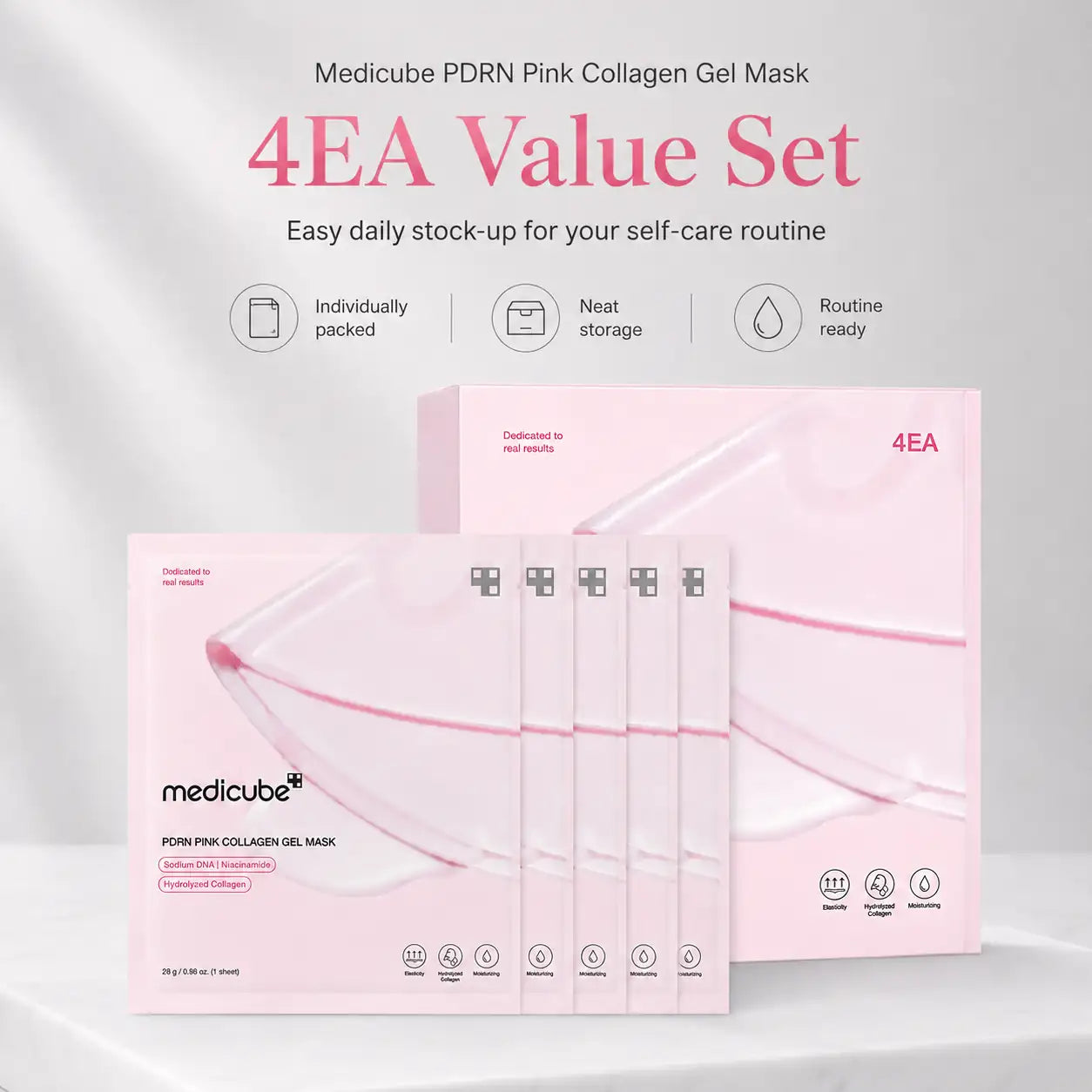 Medicube PDRN Pink Collagen Gel Mask 4ea
