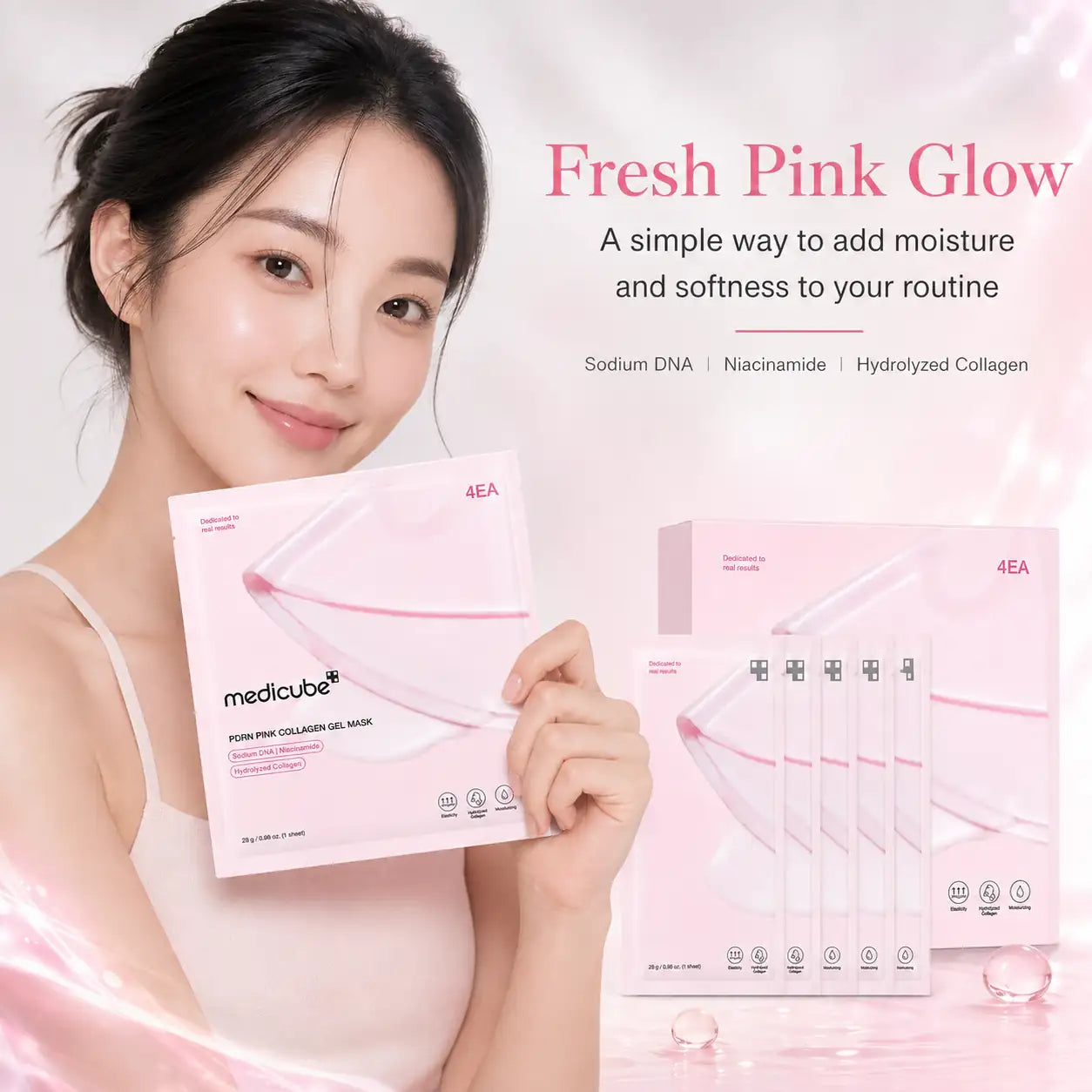 Medicube PDRN Pink Collagen Gel Mask 4ea