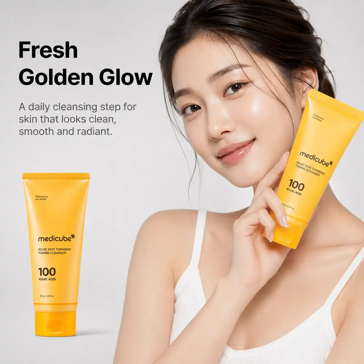 Medicube Kojic Acid Turmeric Toning Cleanser 120g
