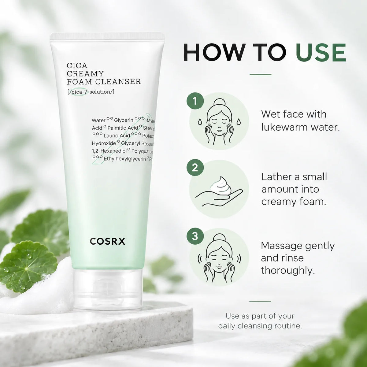 COSRX Pure Fit Cica Creamy Foam Cleanser 150ml