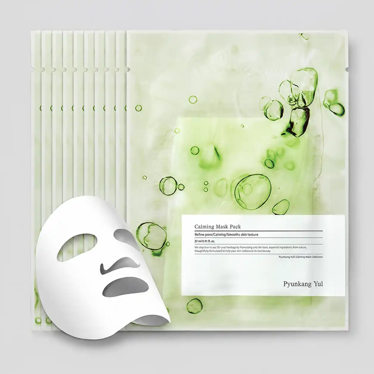 sheet mask unfolded showing essence