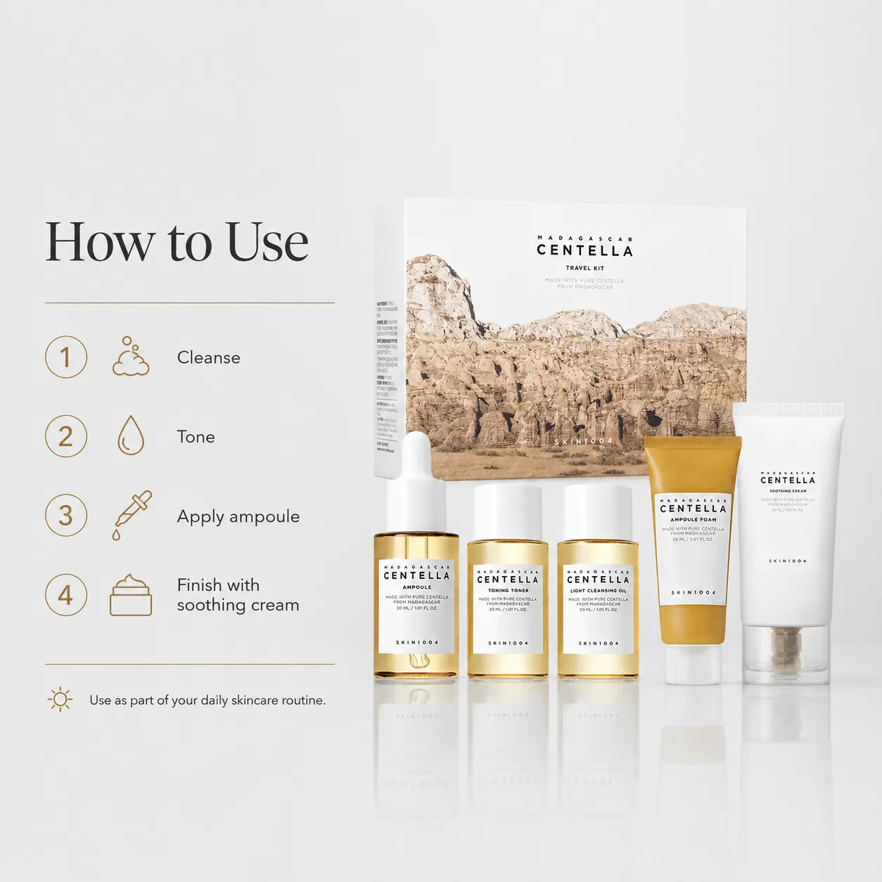 SKIN1004 Madagascar Centella Travel Kit Set