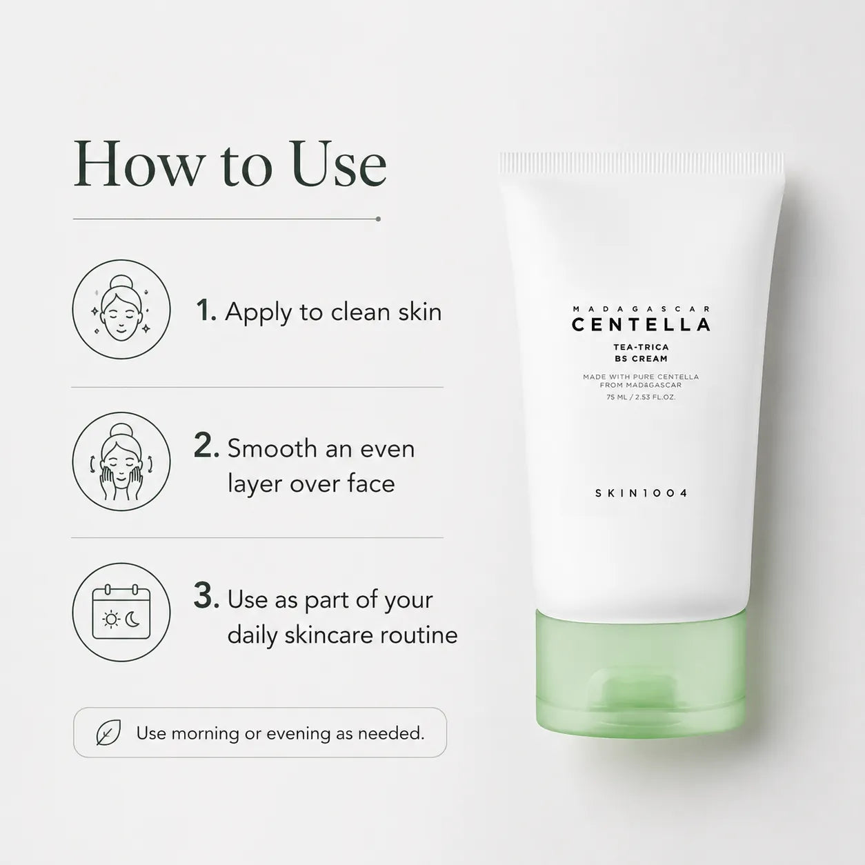 SKIN1004 Madagascar Centella Tea-Trica B5 Cream 75ml