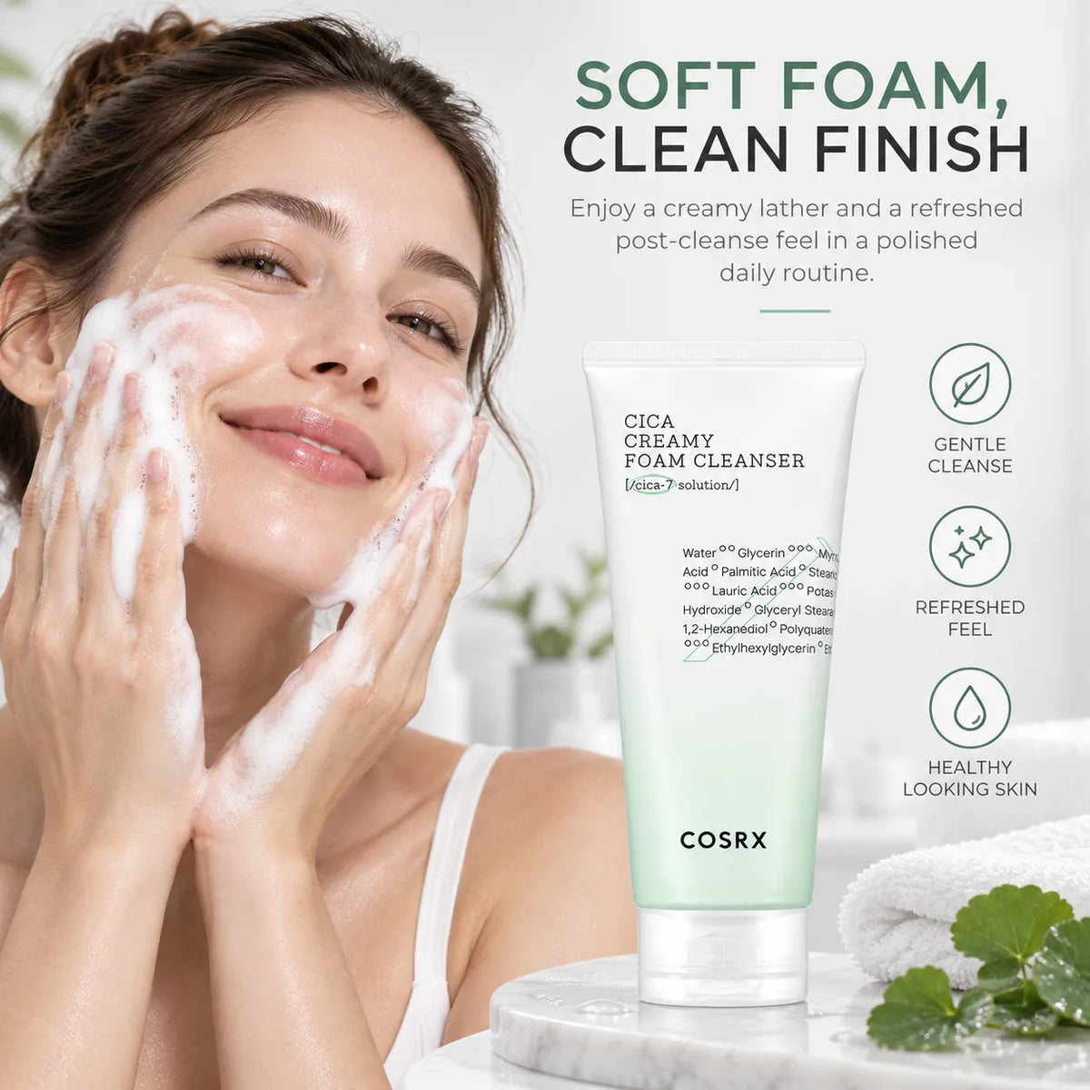 COSRX Pure Fit Cica Creamy Foam Cleanser 150ml