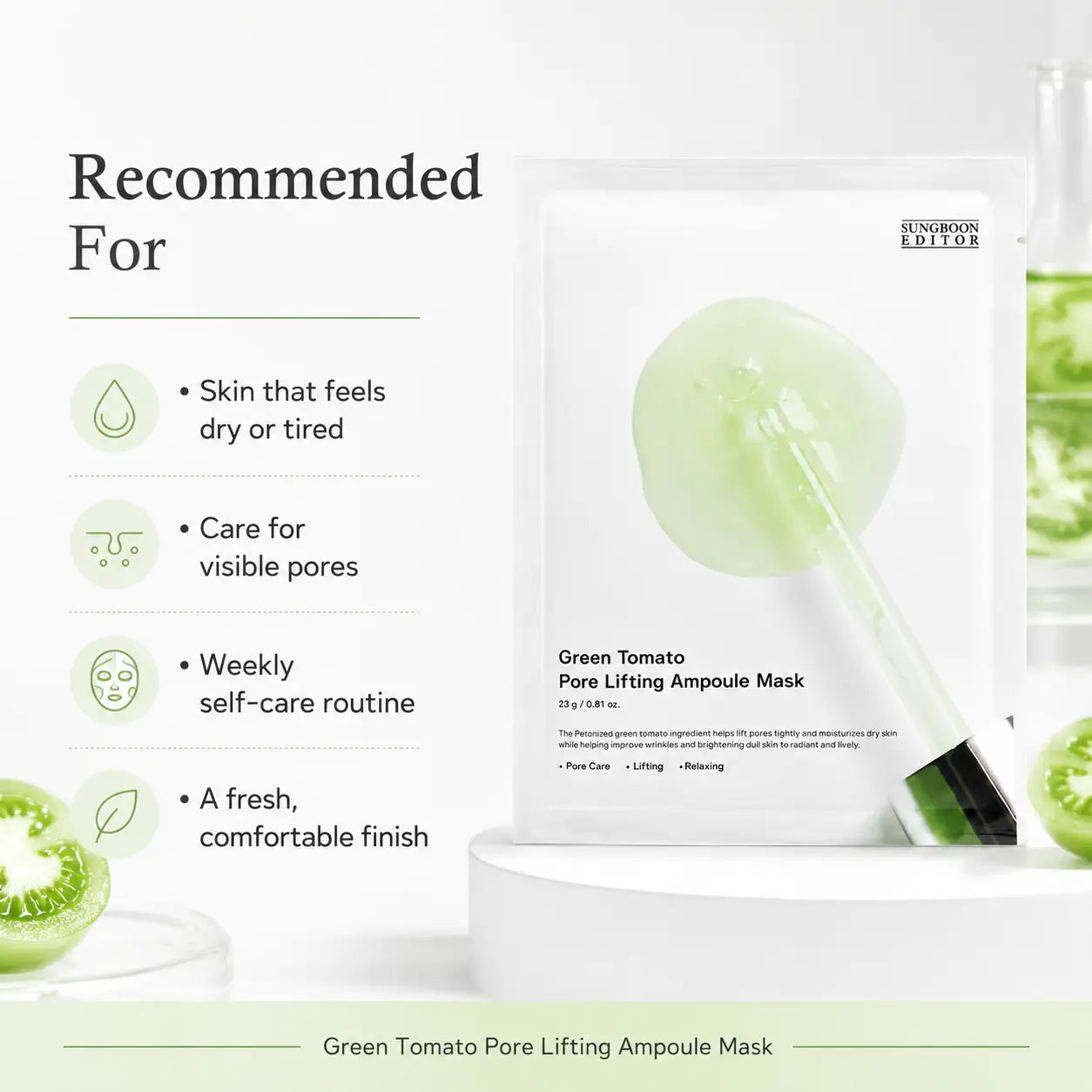 sheet mask applied to face (view 9)