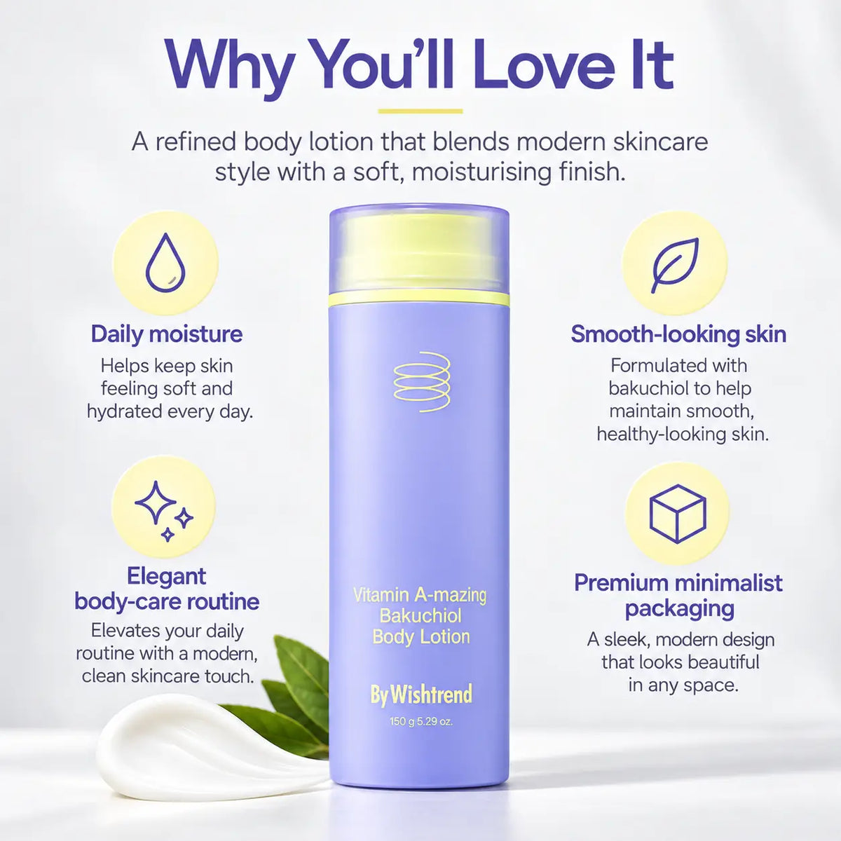 By Wishtrend Vitamin a Mazing Bakuchiol Body Lotion 150g