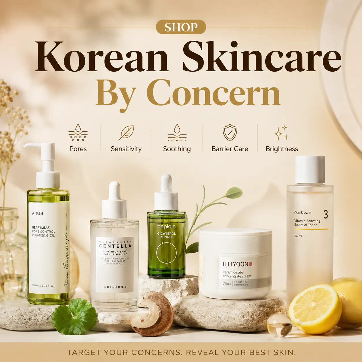 Shop Korean Skincare By Concern