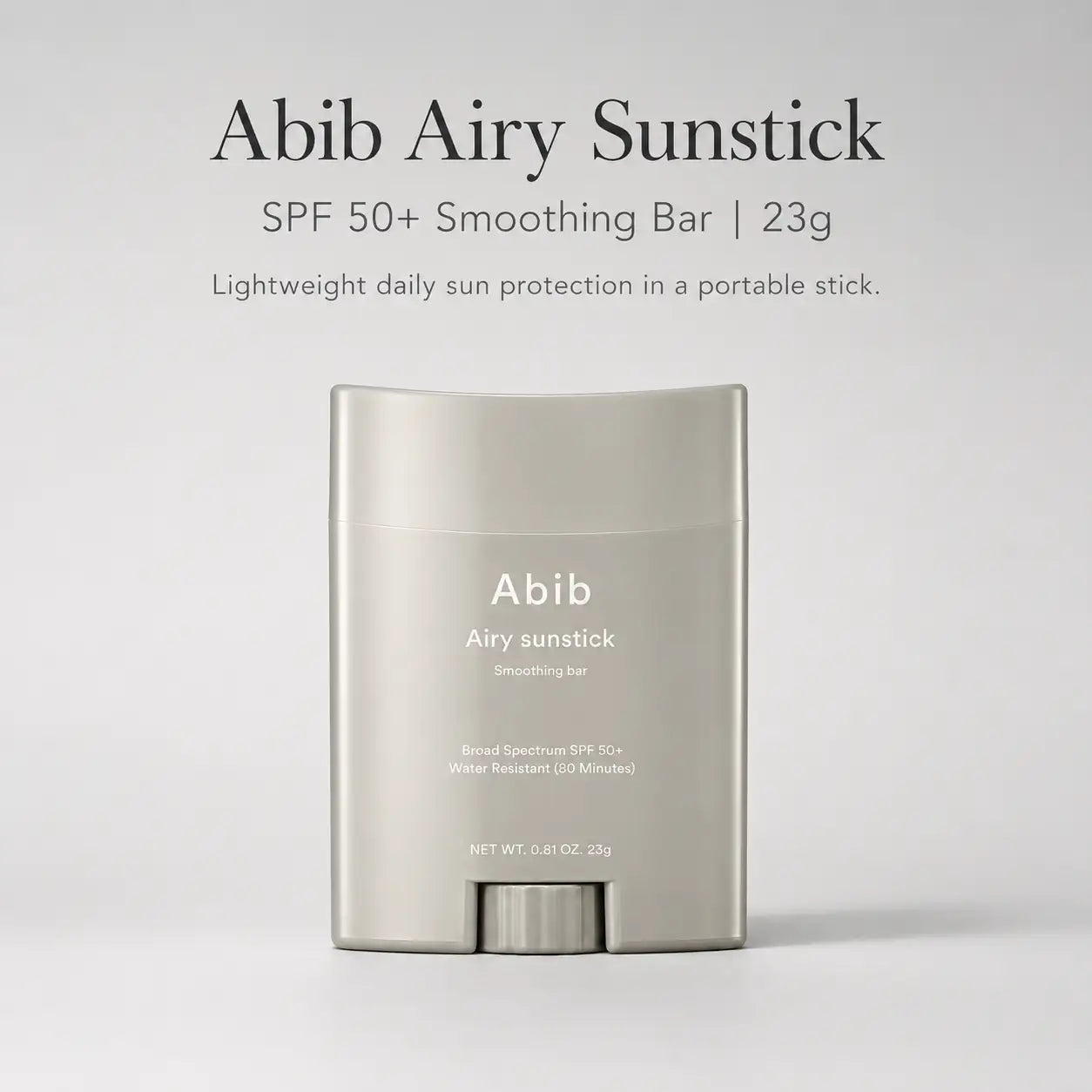 Abib Airy Sunstick Smoothing Bar SPF50+ PA++++ 23g