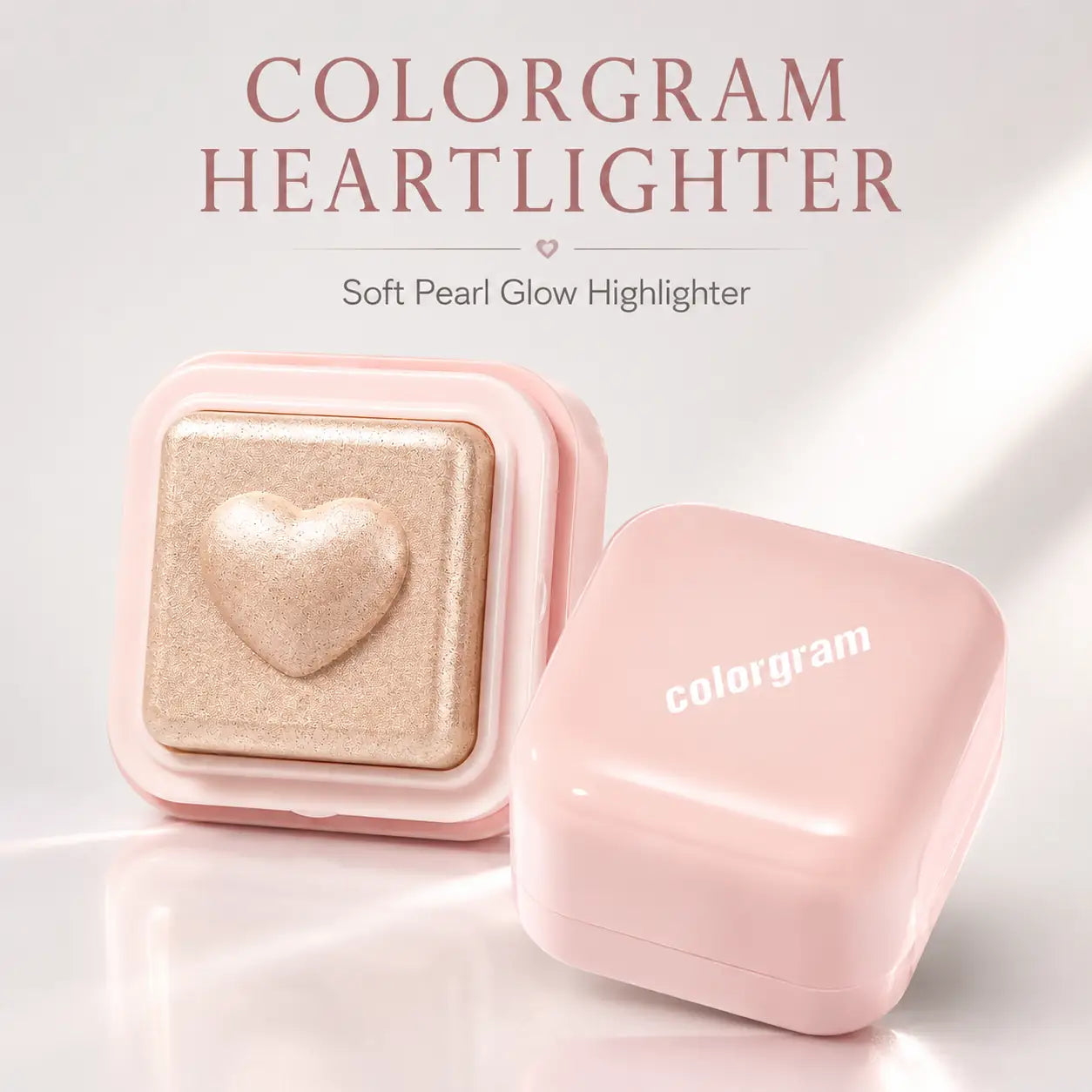 Colorgram Milk Bling Heartlighter 01 Peach Heart