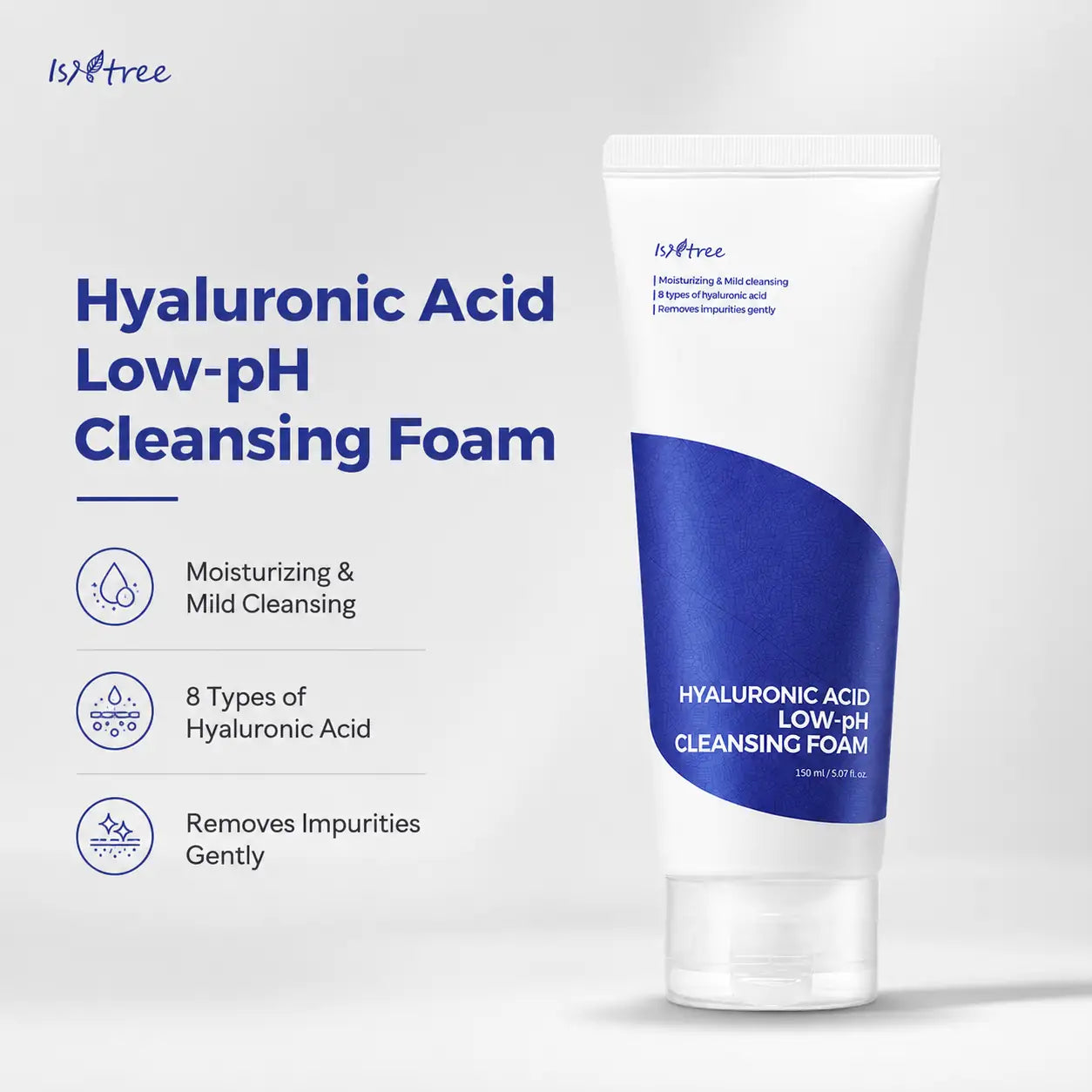 Isntree Hyaluronic Acid Low pH Cleansing Foam 150ml