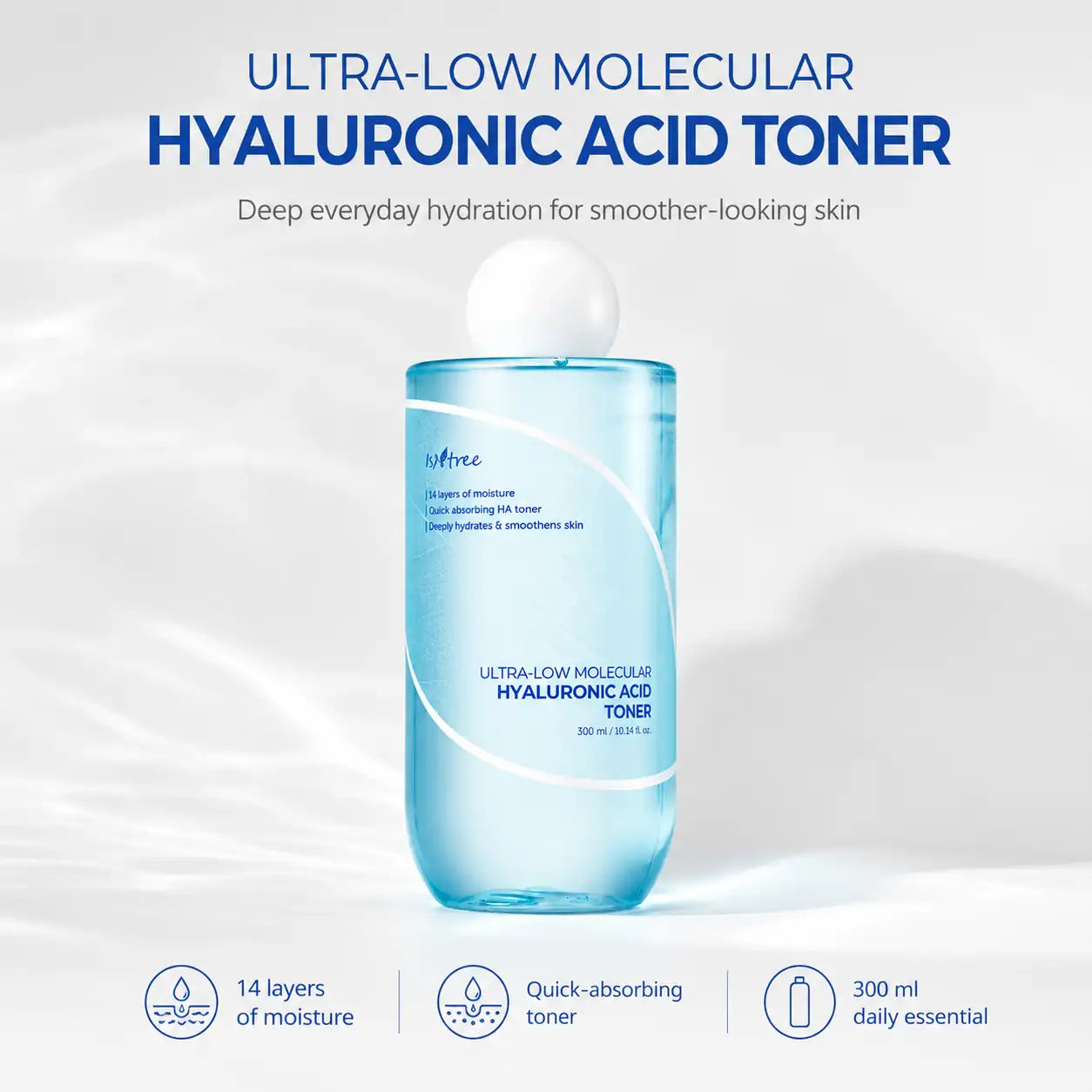 Isntree Ultra Low Molecular Hyaluronic Acid Toner 300ml