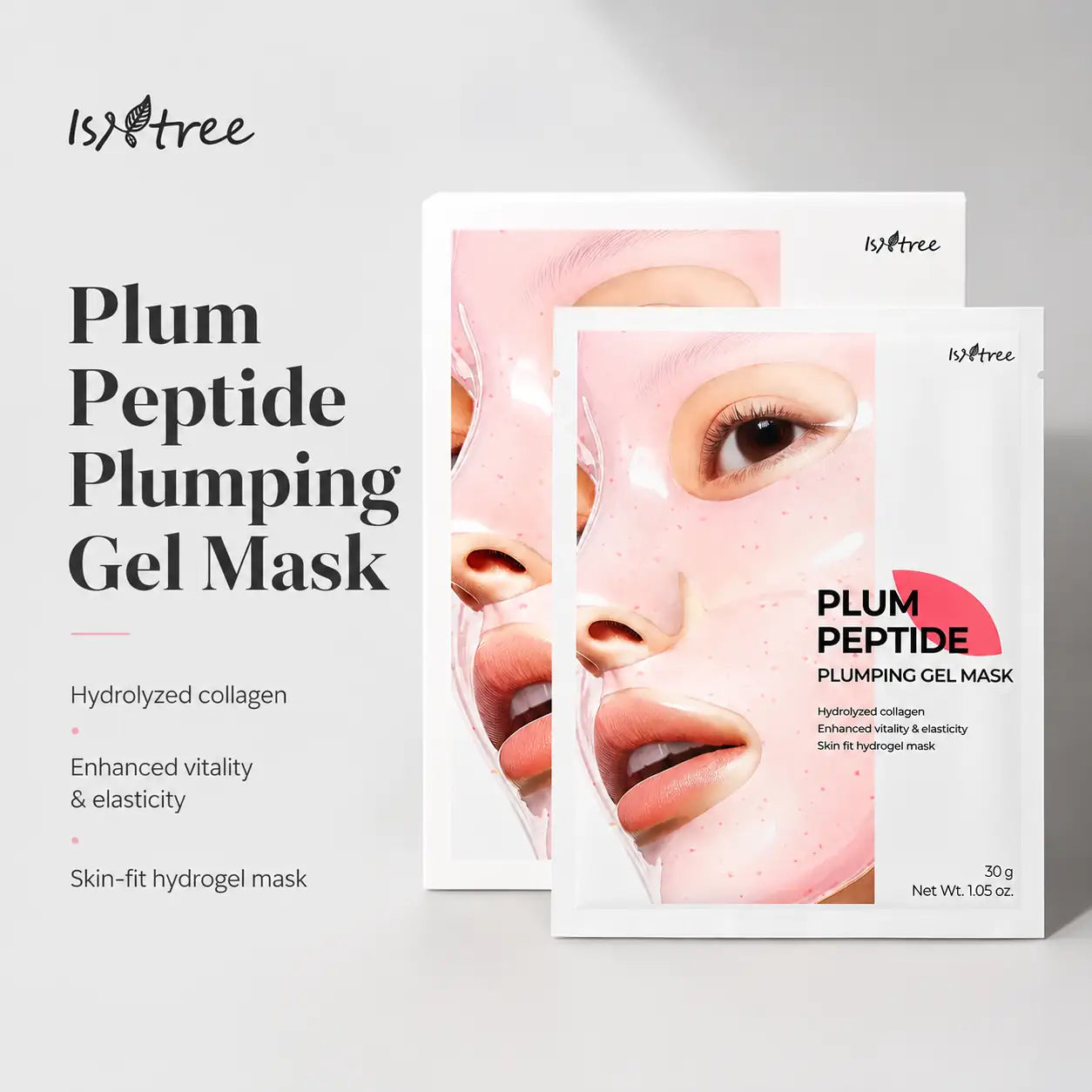 Isntree Plum Peptide Plumping Gel Mask x4 30g