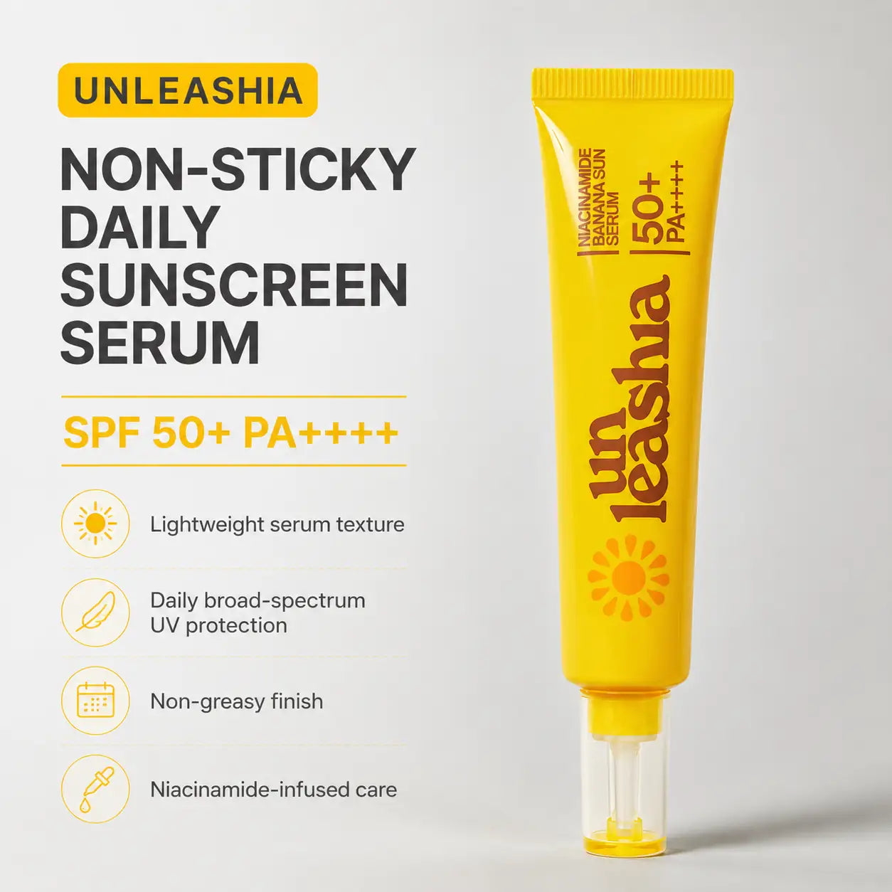 Unleashia Niacinamide Banana Sun Serum 40ml