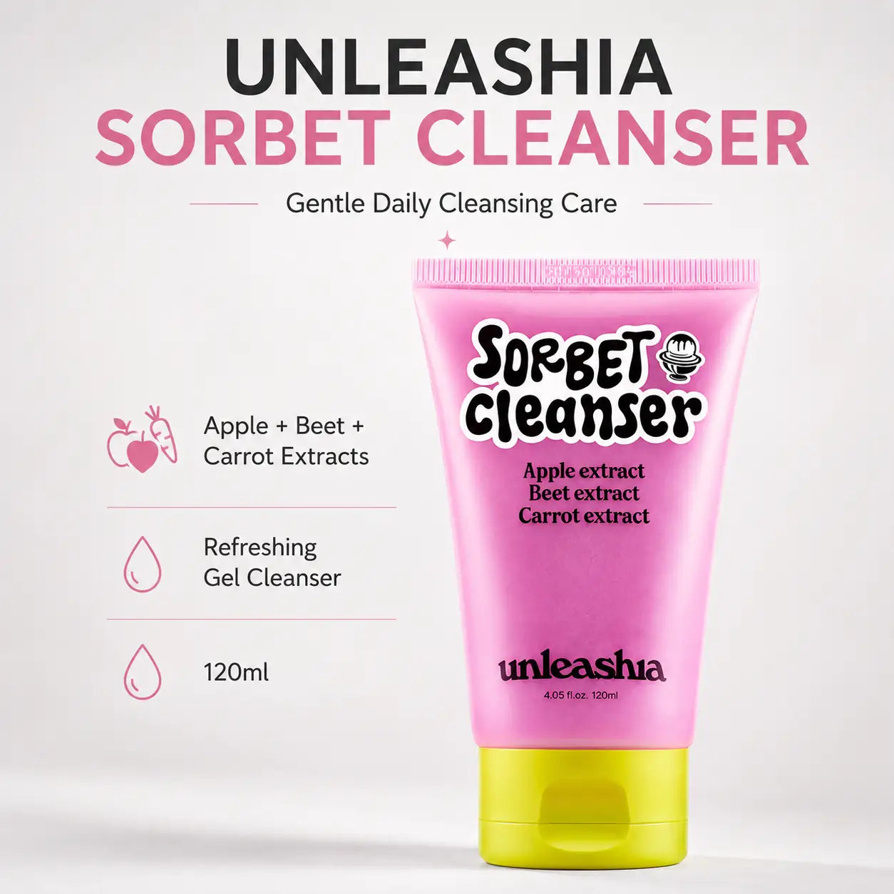 Unleashia ABC Sorbet Facial Cleanser 120ml