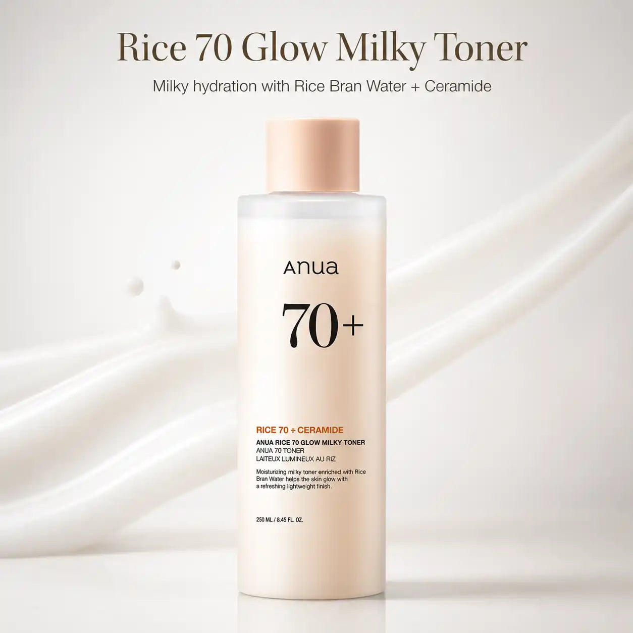 ANUA Rice 70% Glow Milky Toner 250ml