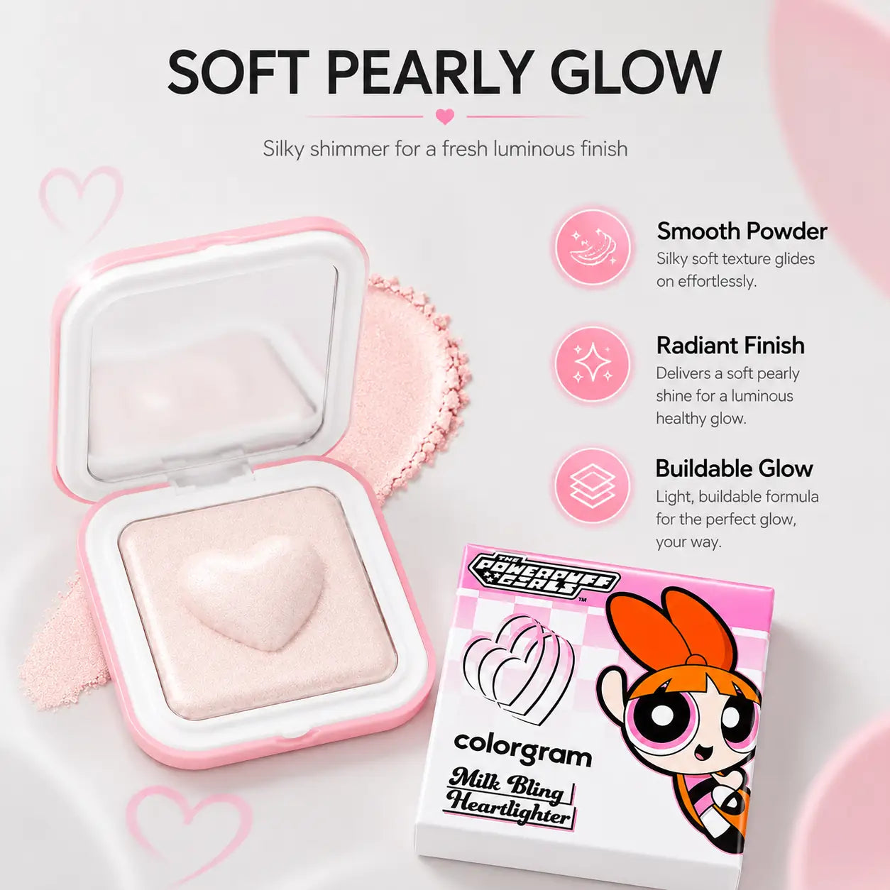 Colorgram Milk Bling Heartlighter 05 Spring Pink Blossom