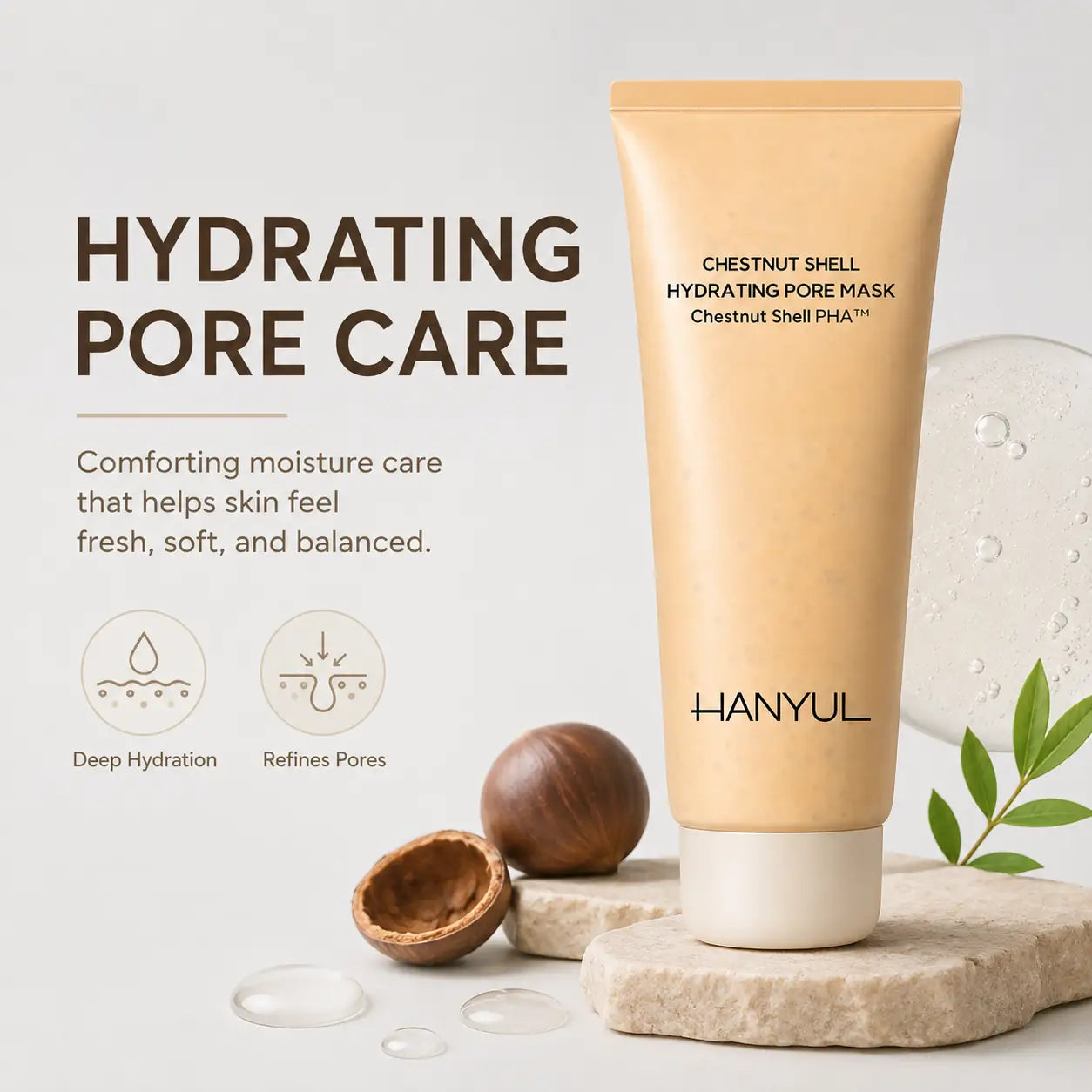 HANYUL Chestnut Shell Hydrating Pore Mask 100ml