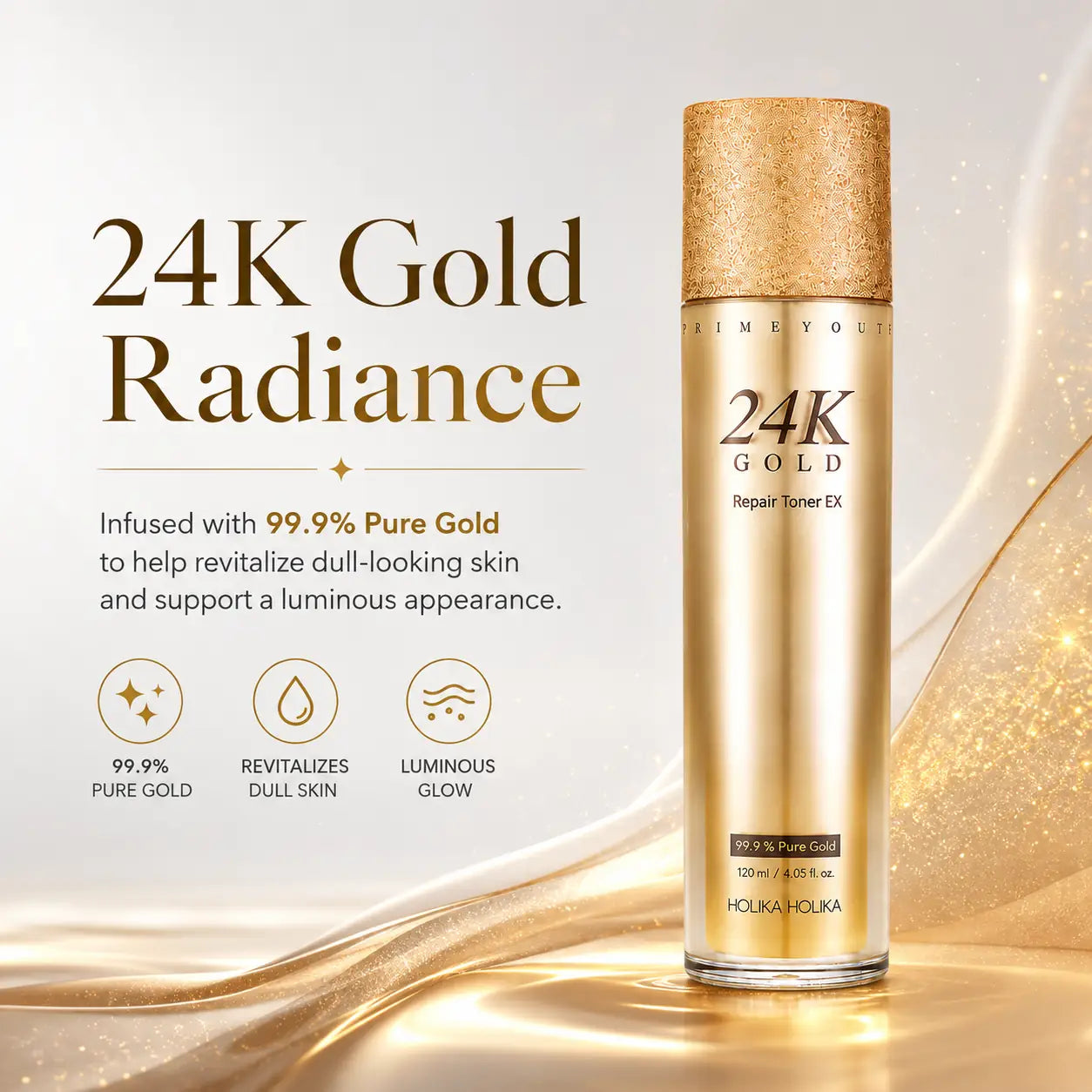 Holika Holika Prime Youth 24K Gold Repair Toner 120ml
