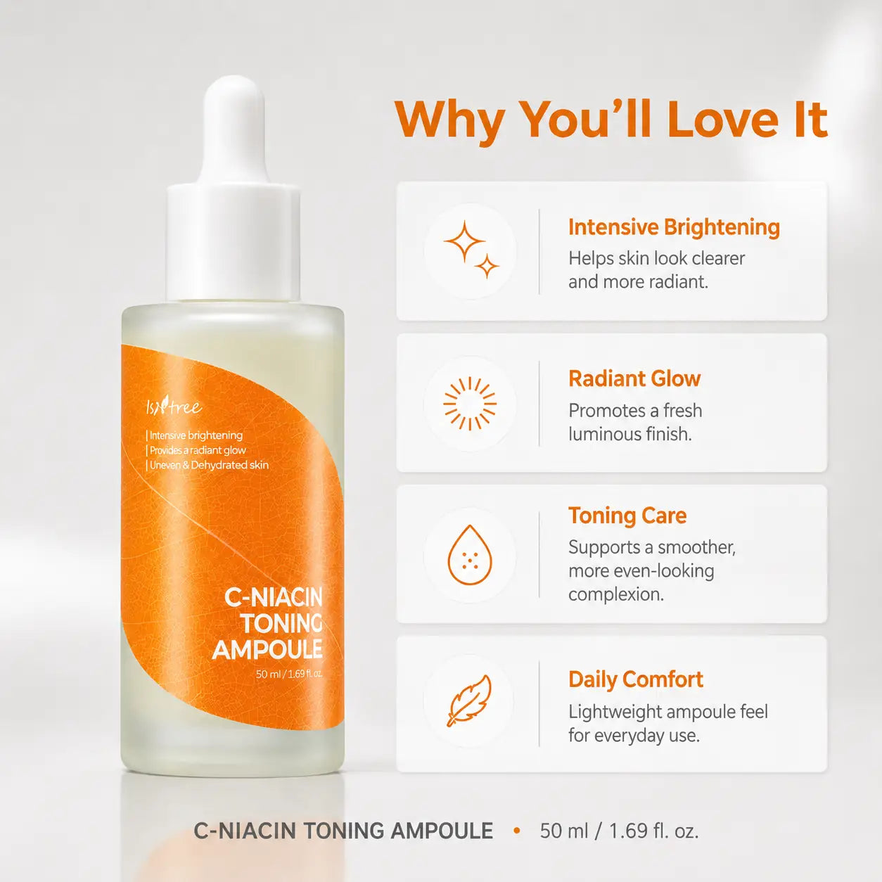 Isntree C Niacin Toning Ampoule Serum 50ml