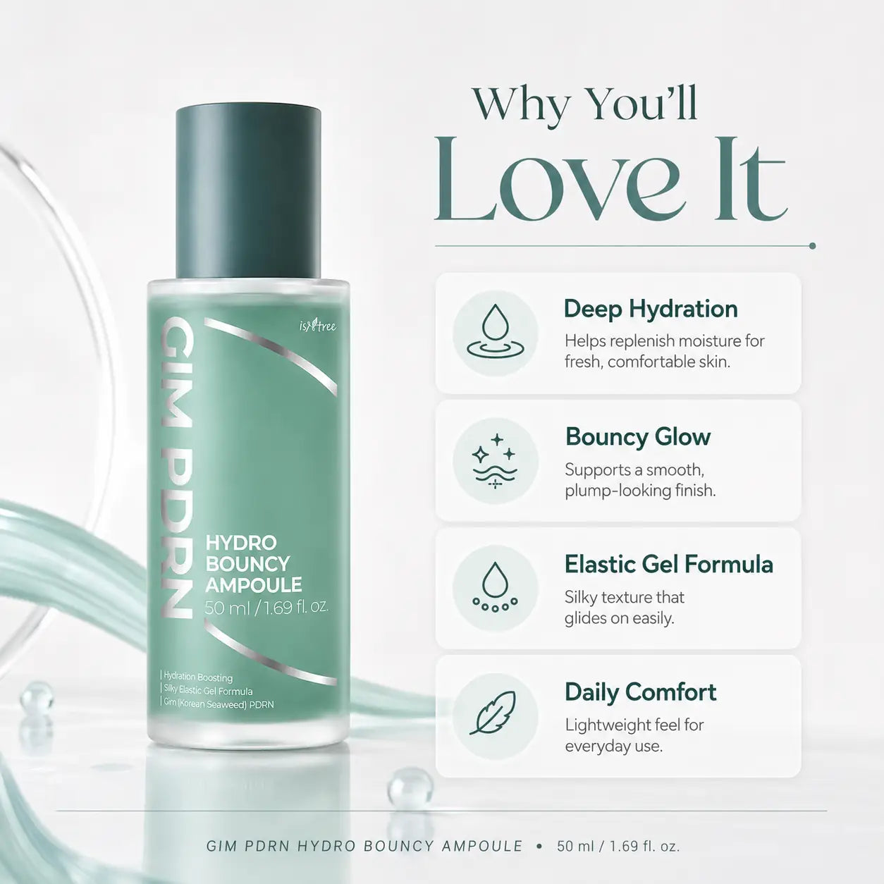 Isntree Gim PDRN Hydro Bouncy Ampoule Serum 50ml