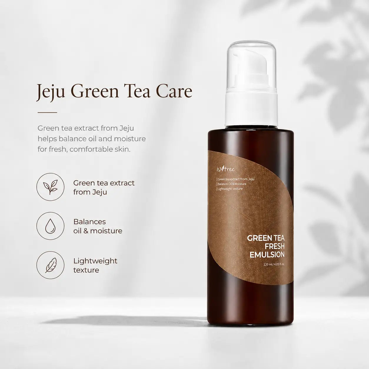 Isntree Green Tea Fresh Emulsion Moisturiser 120ml