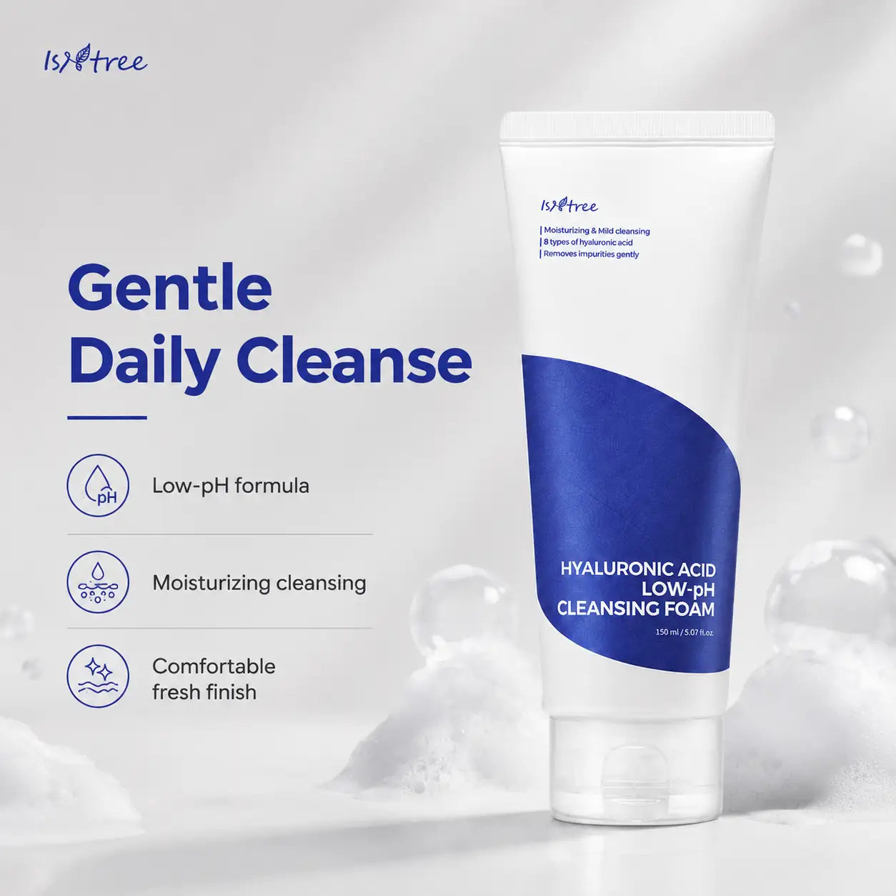 Isntree Hyaluronic Acid Low pH Cleansing Foam 150ml
