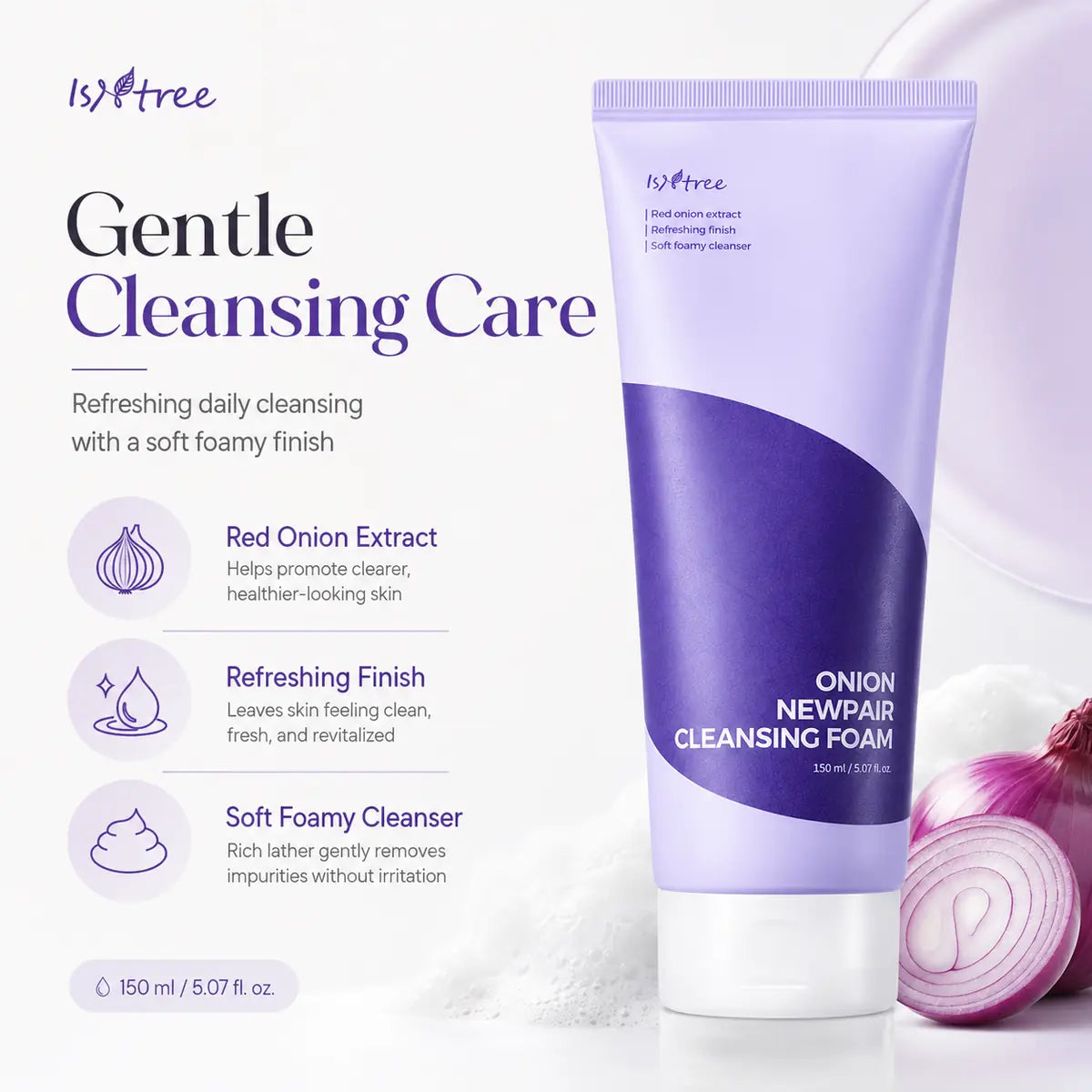Isntree Onion Newpair Cleansing Foam 150ml