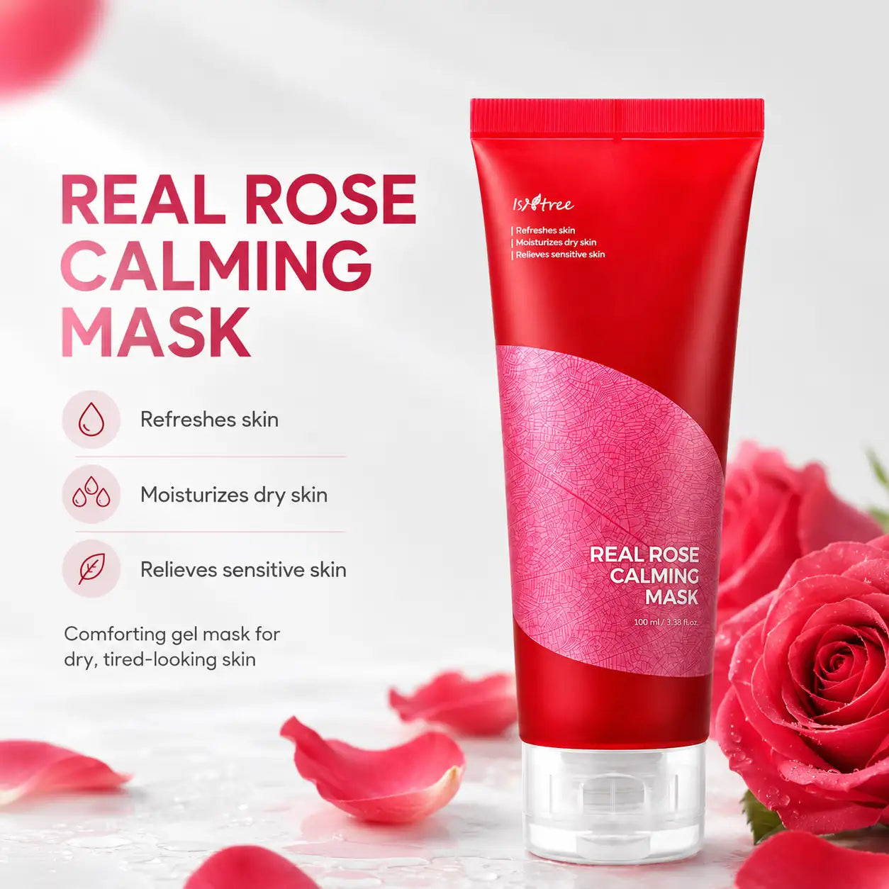 Isntree Real Rose Calming Mask 100ml
