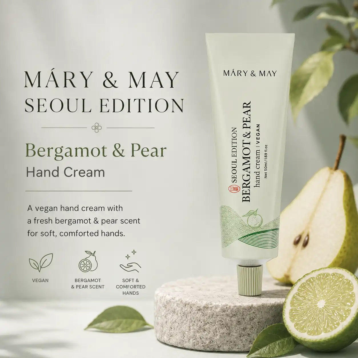 Mary&May Seoul Edition Bergamot & Pear Hand Cream 50ml