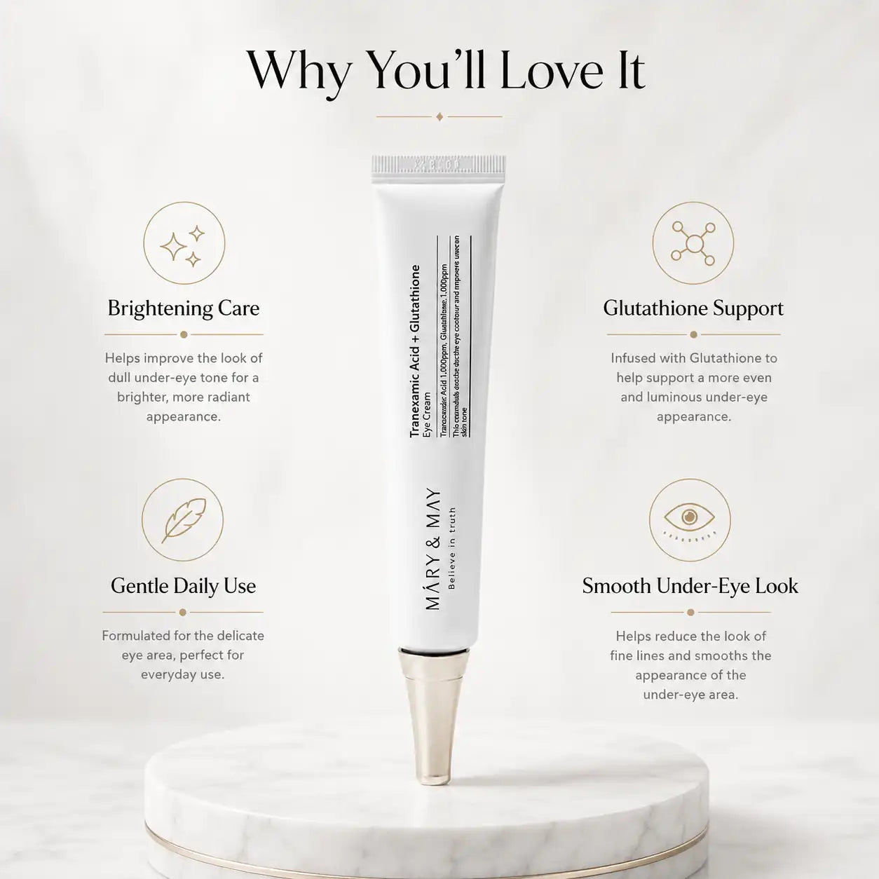 Mary&May Tranexamic Acid+Glutathione Eye Cream 30g
