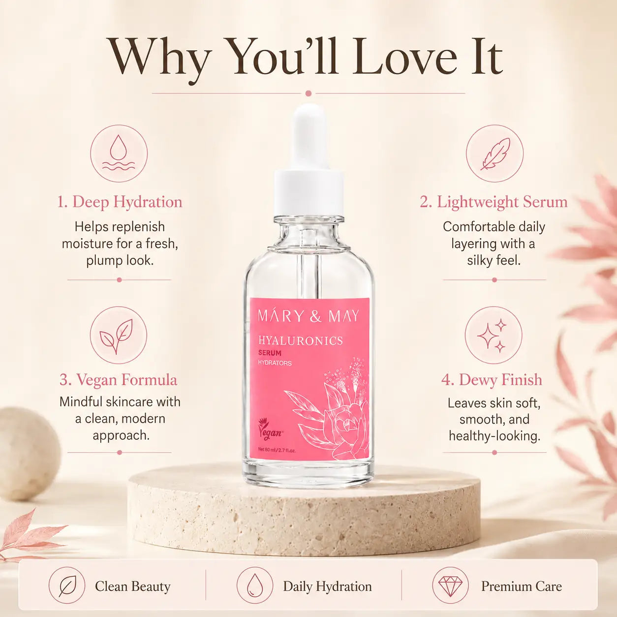Mary&May Hyaluronics Serum 80ml