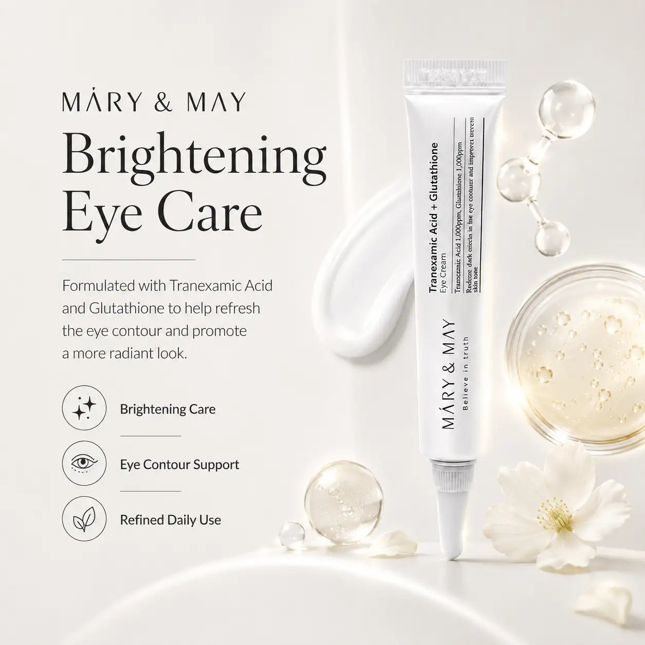 Mary&May Tranexamic Acid+Glutathione Eye Cream Miniature 12g