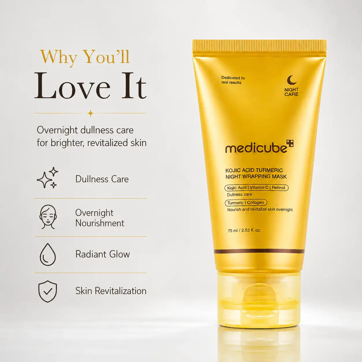 Medicube Kojic Acid Turmeric Night Wrapping Mask 75ml