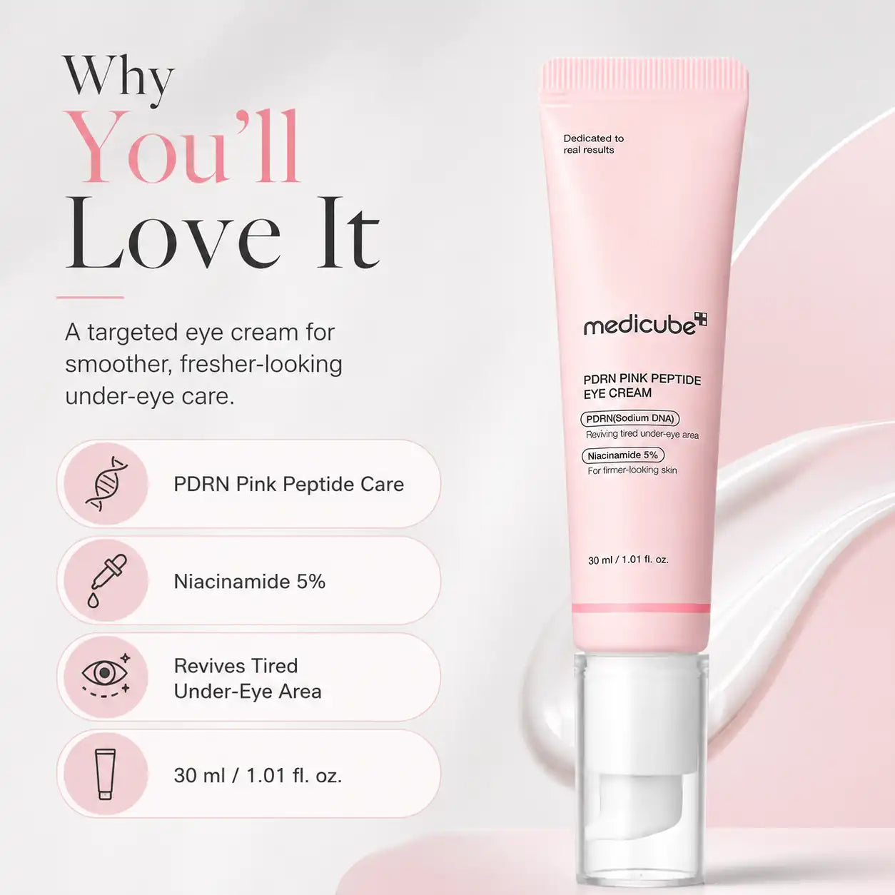 Medicube PDRN Pink Peptide Eye Cream 30ml