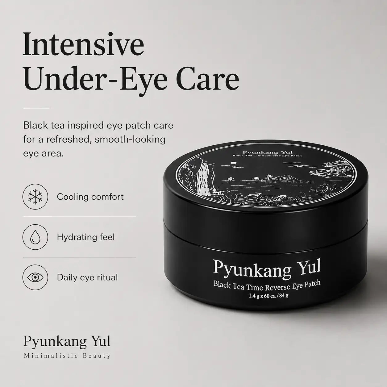 Pyunkang Yul Black Tea Time Reverse Eye Patch 84g 60ea