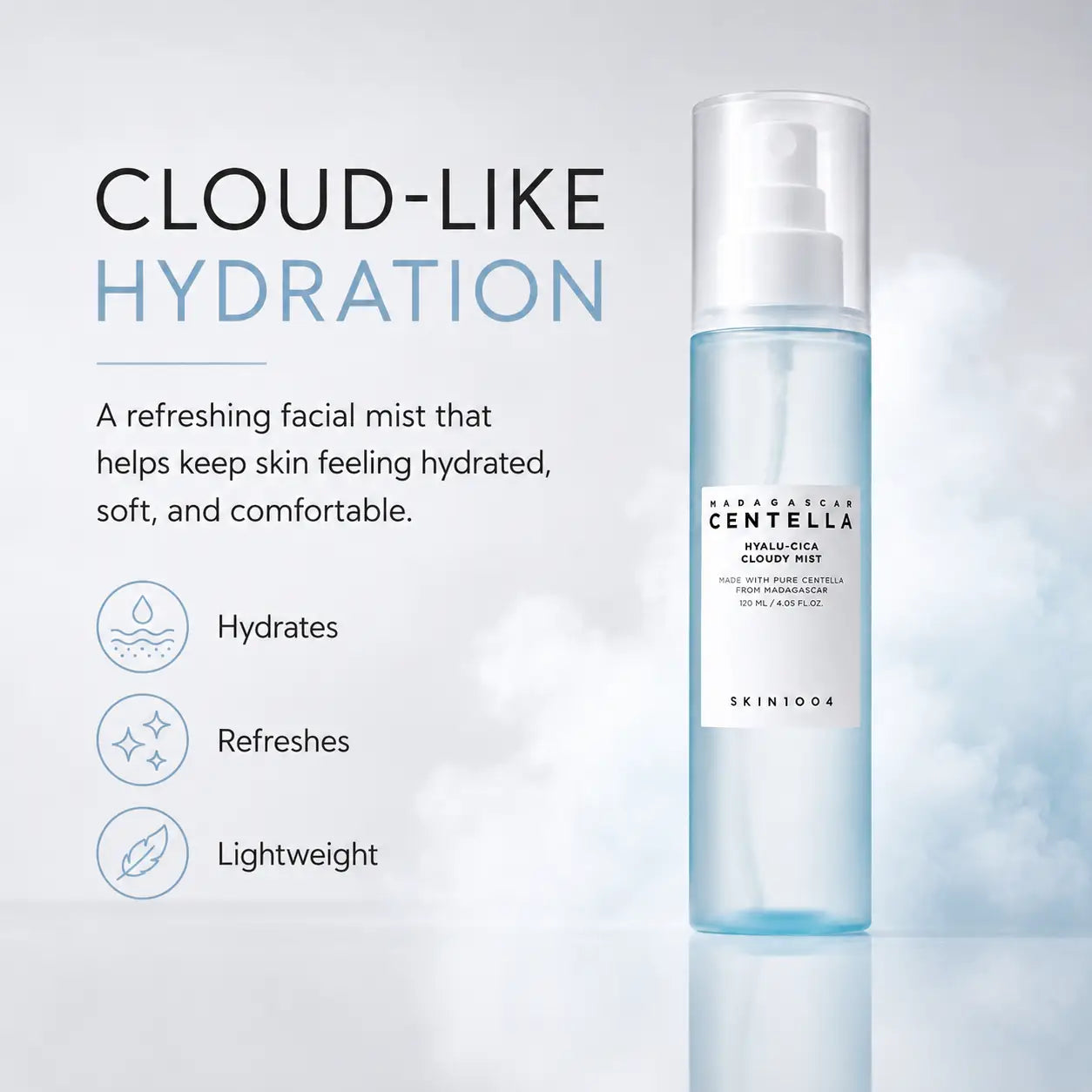 SKIN1004 Madagascar Centella Hyalu-Cica Cloudy Mist 120ml
