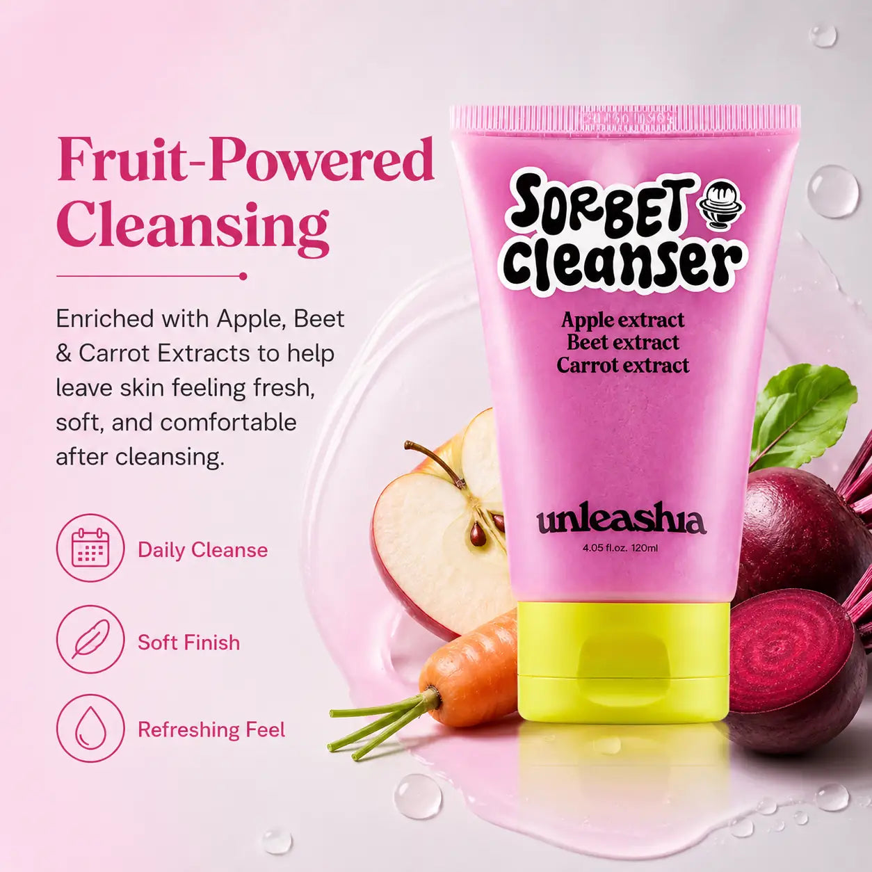 Unleashia ABC Sorbet Facial Cleanser 120ml